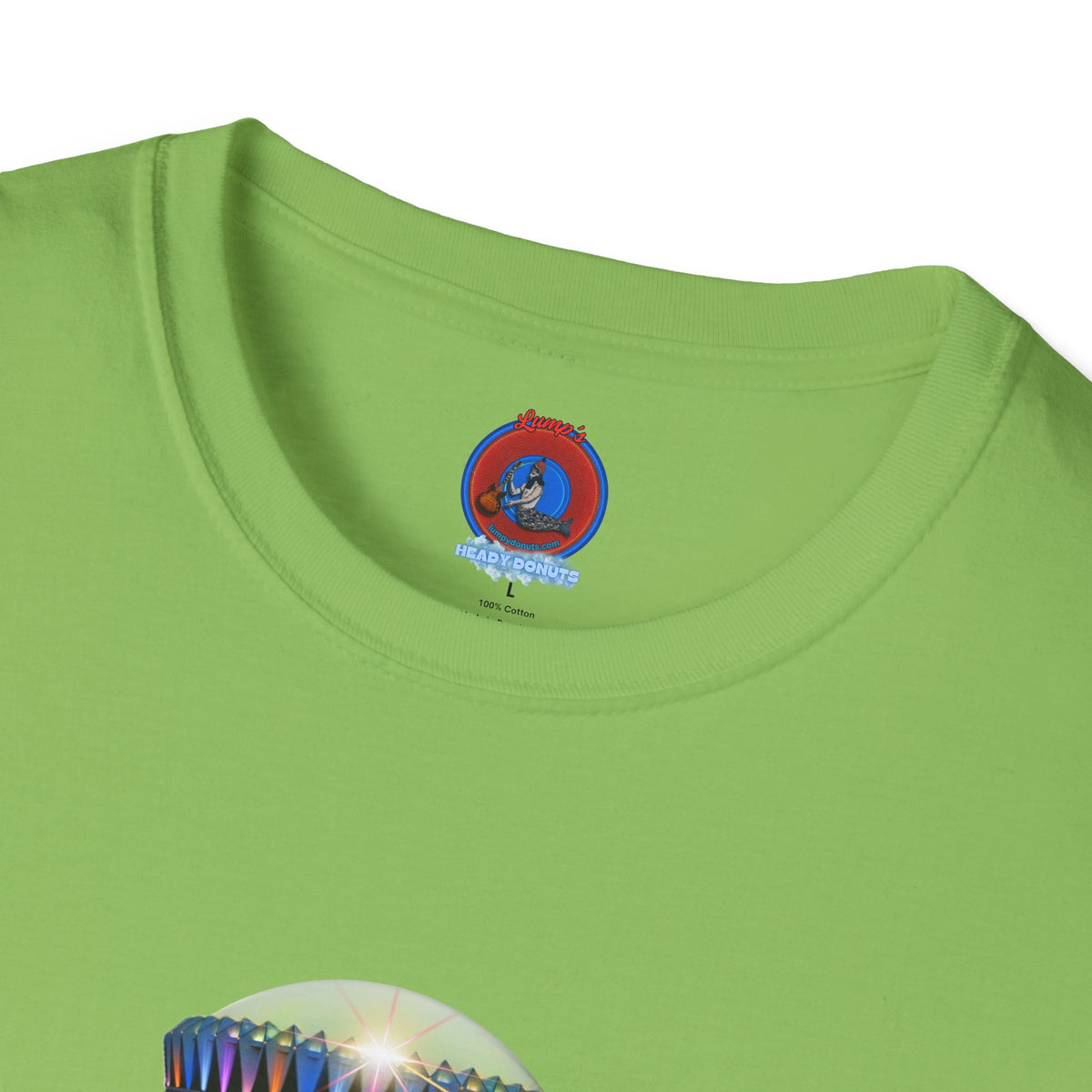 Classic Donut Tee - Unisex Soft-Style - "Donuts now Served on the Mothership" - series 1.0  - variant 6  - tractor-beamed donut