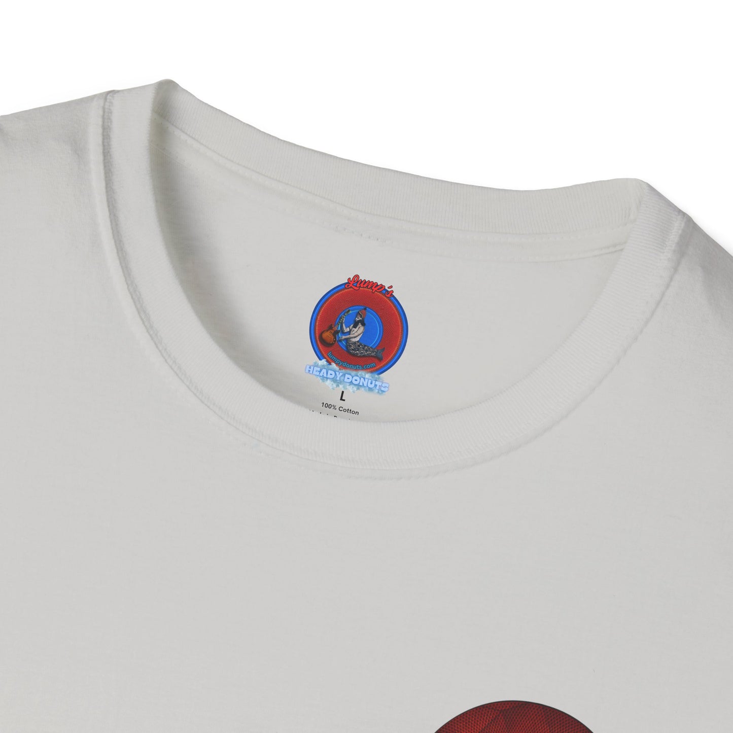 Classic Donut Tee - Unisex Soft-Style - "It's Ice... Cube's Donut" - variant 1 - red cubed donut