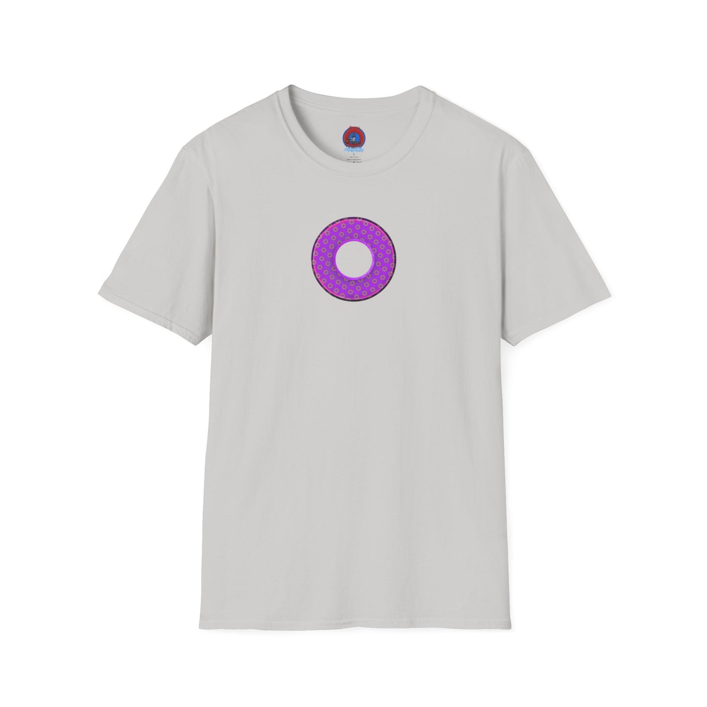 Plain Donuts/Unisex Soft-Style - "Plain Electric Paradoxical Donuts" - purple/mauve donuts