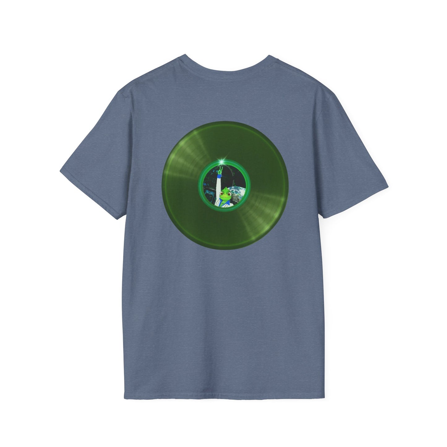 Classic Donut Tee - Unisex Soft-Style - "Rutherford's Staying Alive" - series 1.0 - variant 2 - green donut