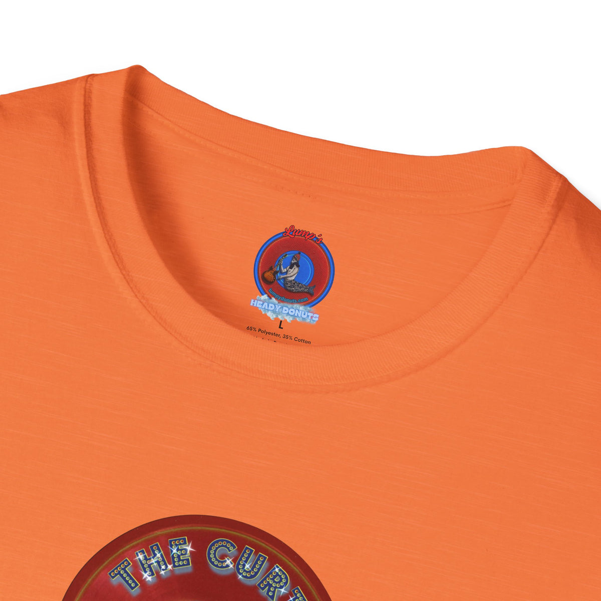Classic Donut Tee - Unisex Soft-Style - "The Donut With" - series 1.0  - variant 2 - red donut