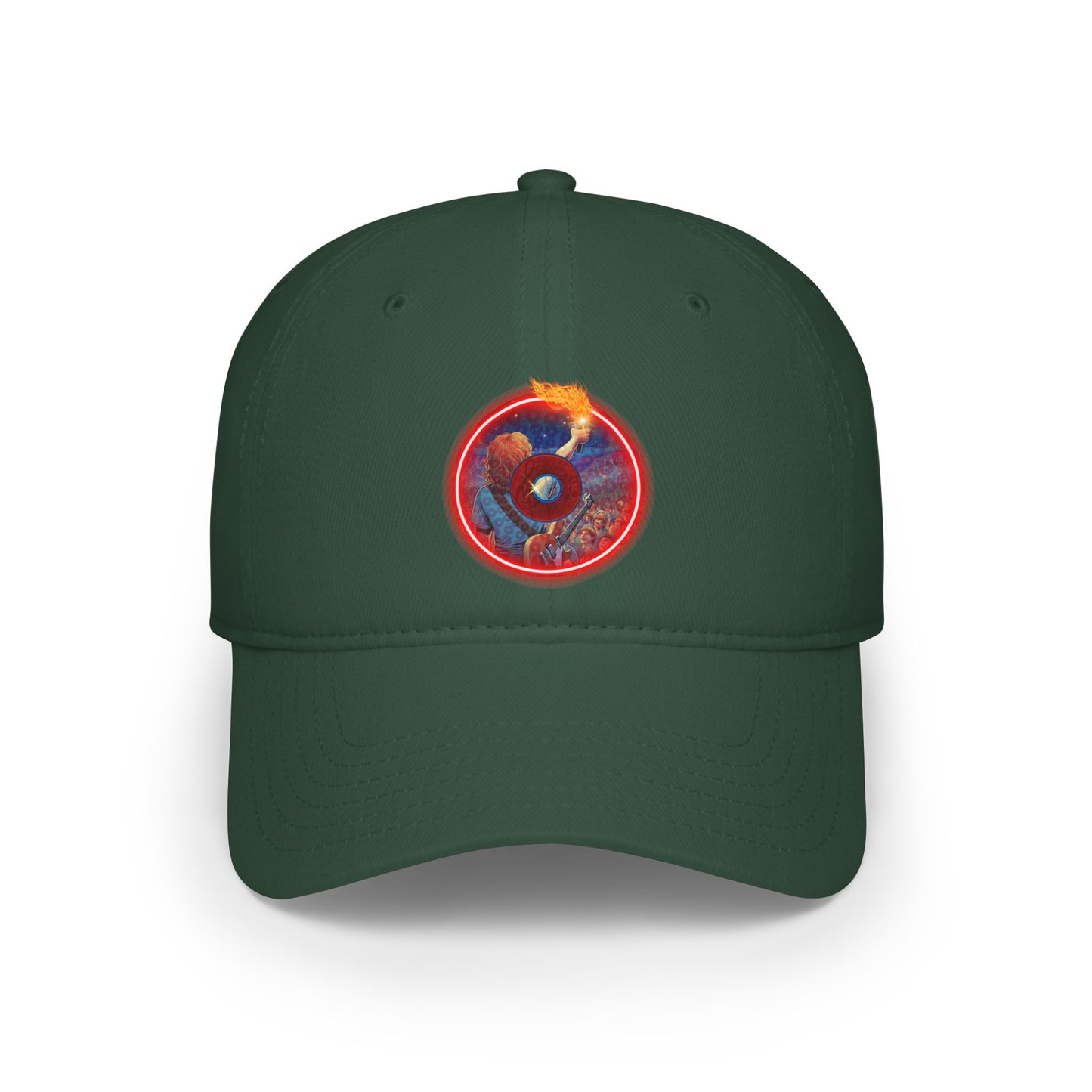 Lumpy Donut Baseball Cap - "Torchbearer's Donut" - pic donut w/
