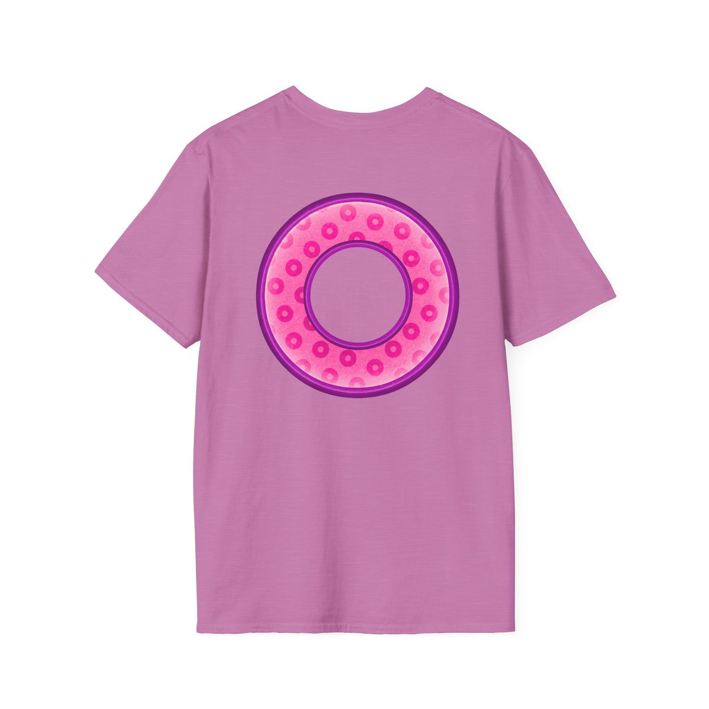 Plain Donuts/Unisex Soft-Style - "Plain Wide Mouthed Paradoxical Donuts" - pink/light purple donuts
