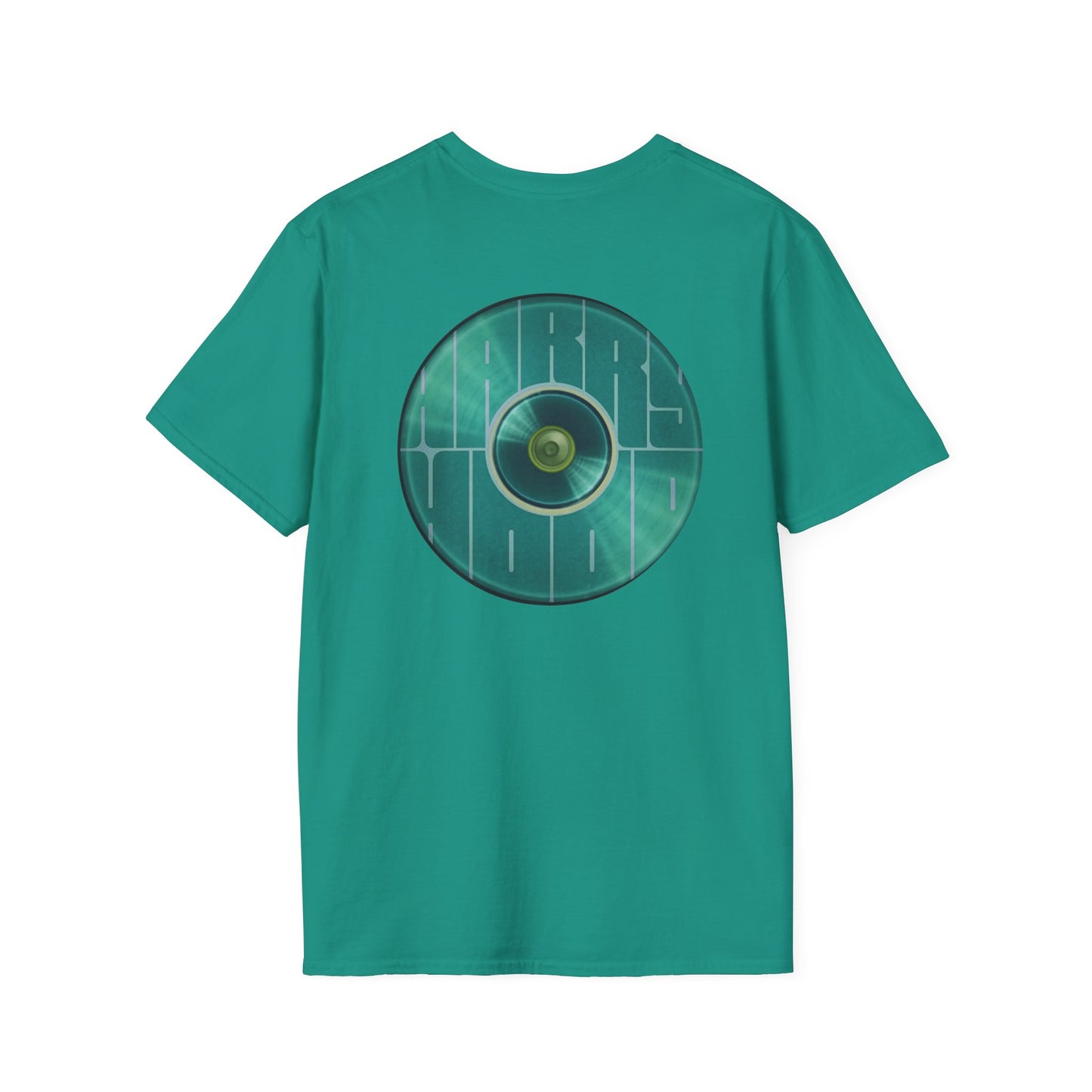 Classic Donut Tee - Unisex Soft-Style - "Harry's Hoodlum Donut" - series 1.0  - variant 3 - green donut(s)