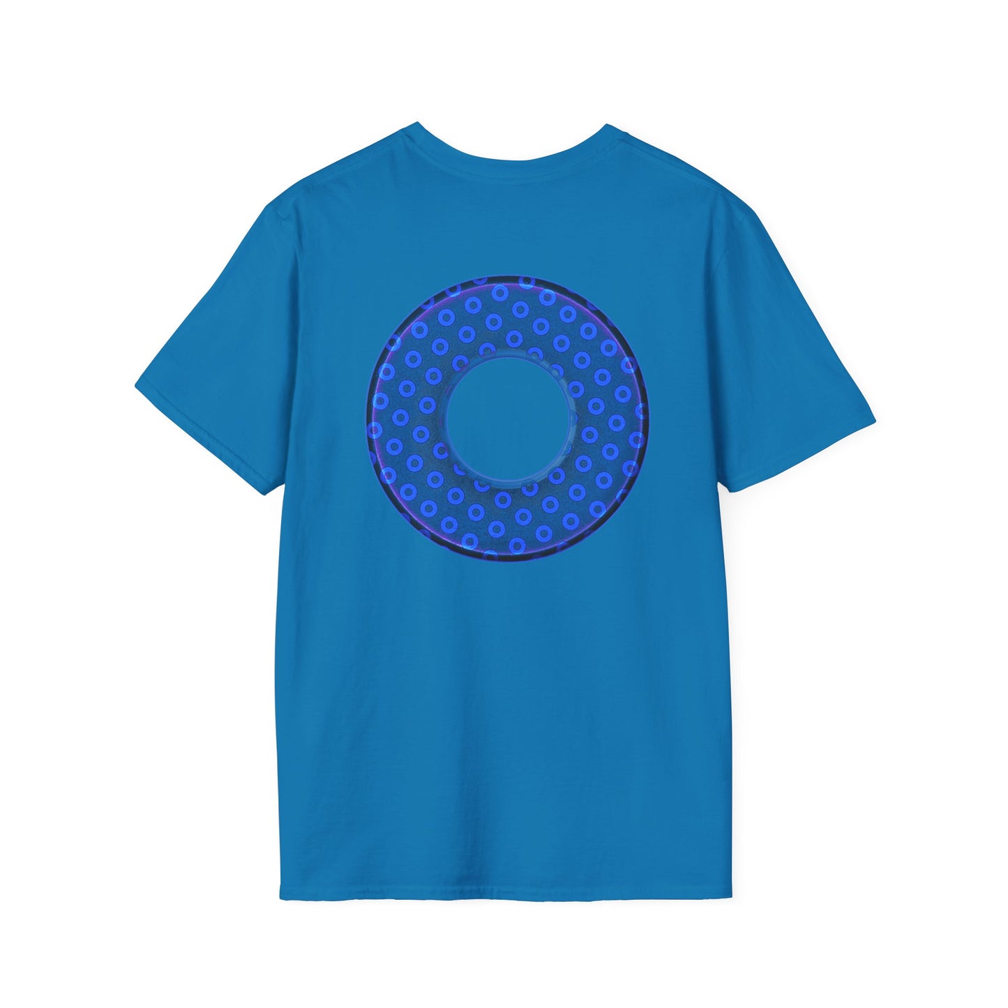 Plain Donuts/Unisex Soft-Style - "Plain Electric Paradoxical Donuts" - royal blue/dark blue donuts