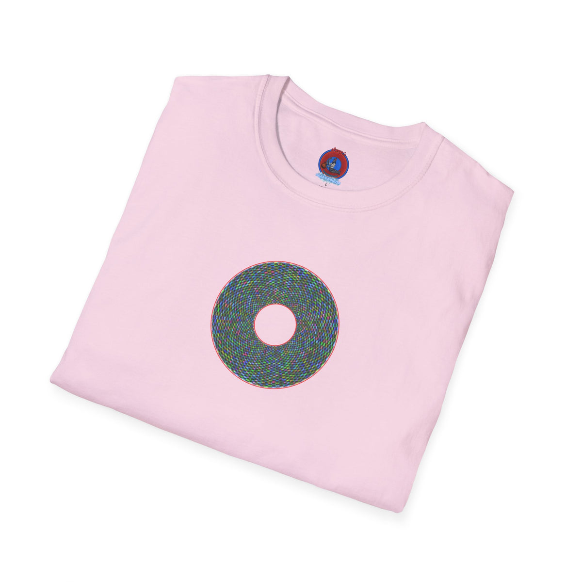 Donut Classic Donut Tee - Unisex Soft-Style - "The Pixilated Donut" - series 1.0 - multi-color donut