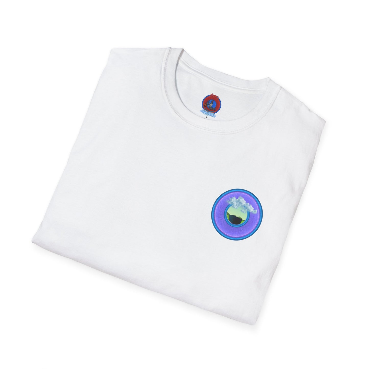 Classic Donut Tee - Unisex Soft-Style - "Got Rhombus?" - series 1.0  - variant 4 - purple/blue donut