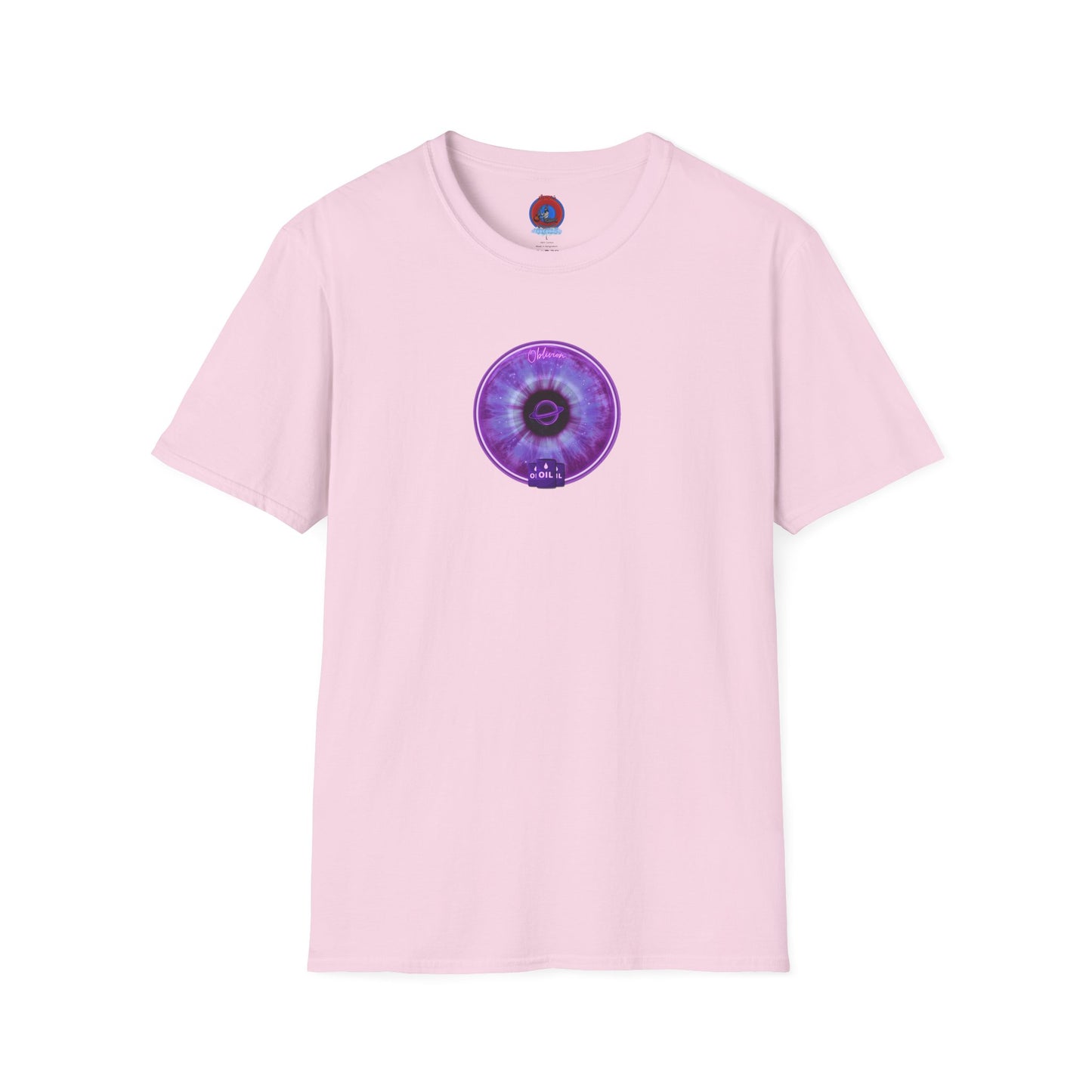 Classic Donut Tee - Unisex Soft-Style - "The Oblivious Donut" - purple idonut