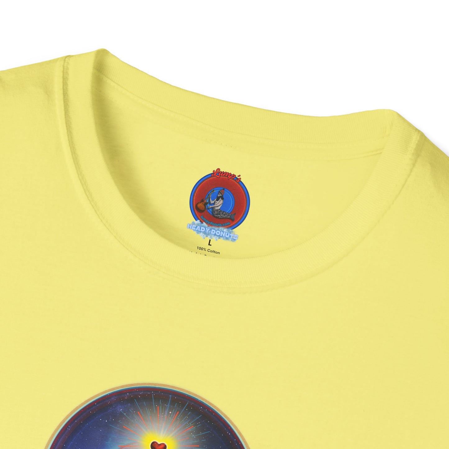 Classic Donut Tee - Unisex Soft-Style - "The Moring Donut' - vivid surreal donut