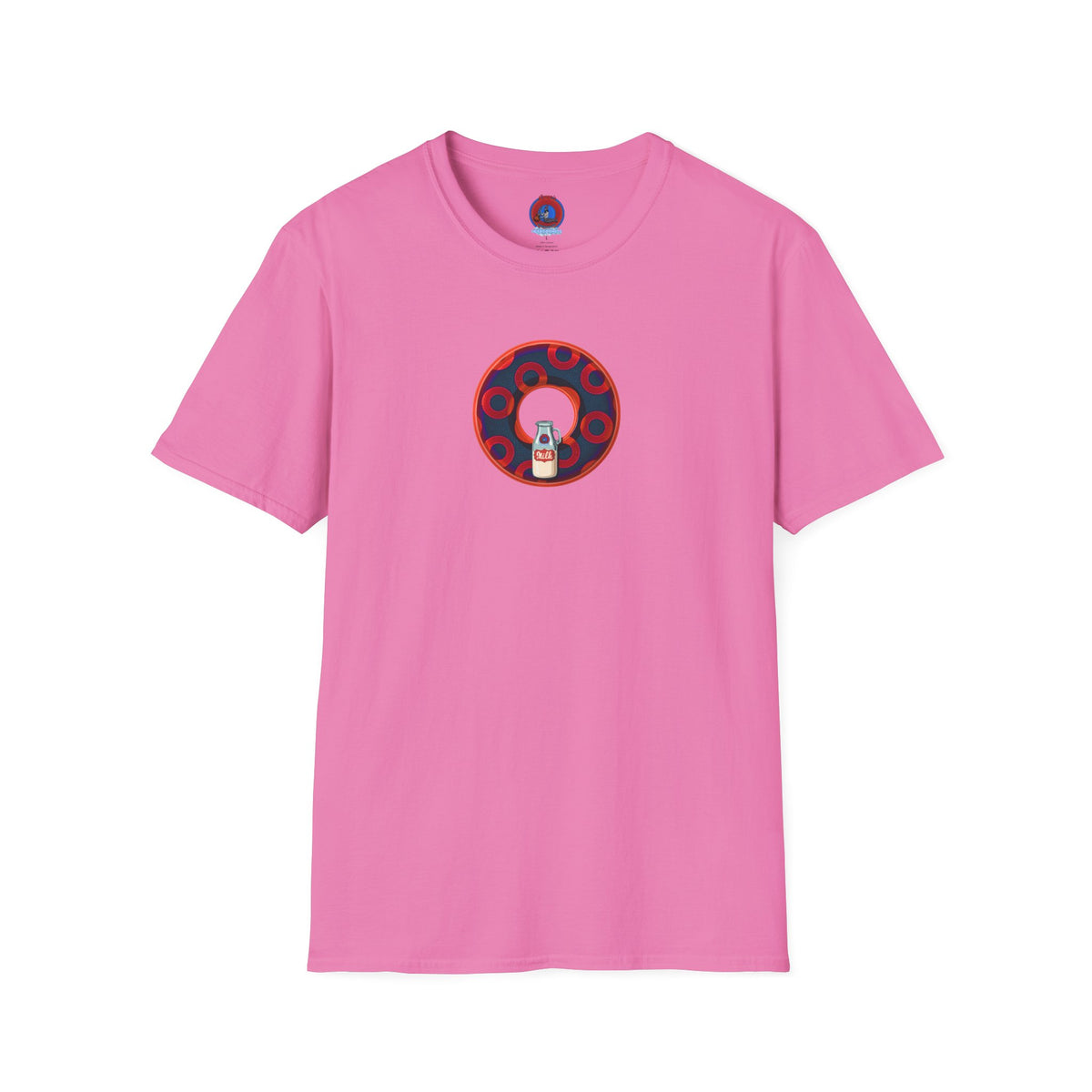 Classic Donut Tee - Unisex Soft-Style - "Wooked Cream - YEMSG Donut " -purple/red rustic paradox donut - variant 3