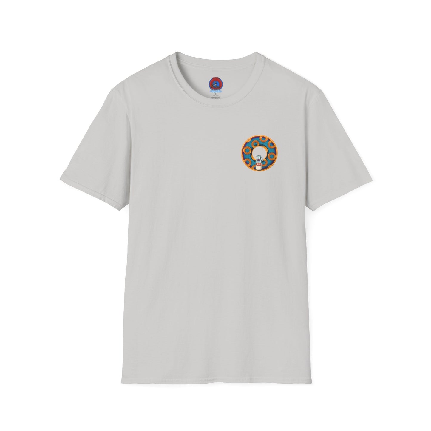 Classic Donut Tee - Unisex Soft-Style - "Wooked Cream - YEMSG Donut " -purple/red rustic paradox donut - variant 4