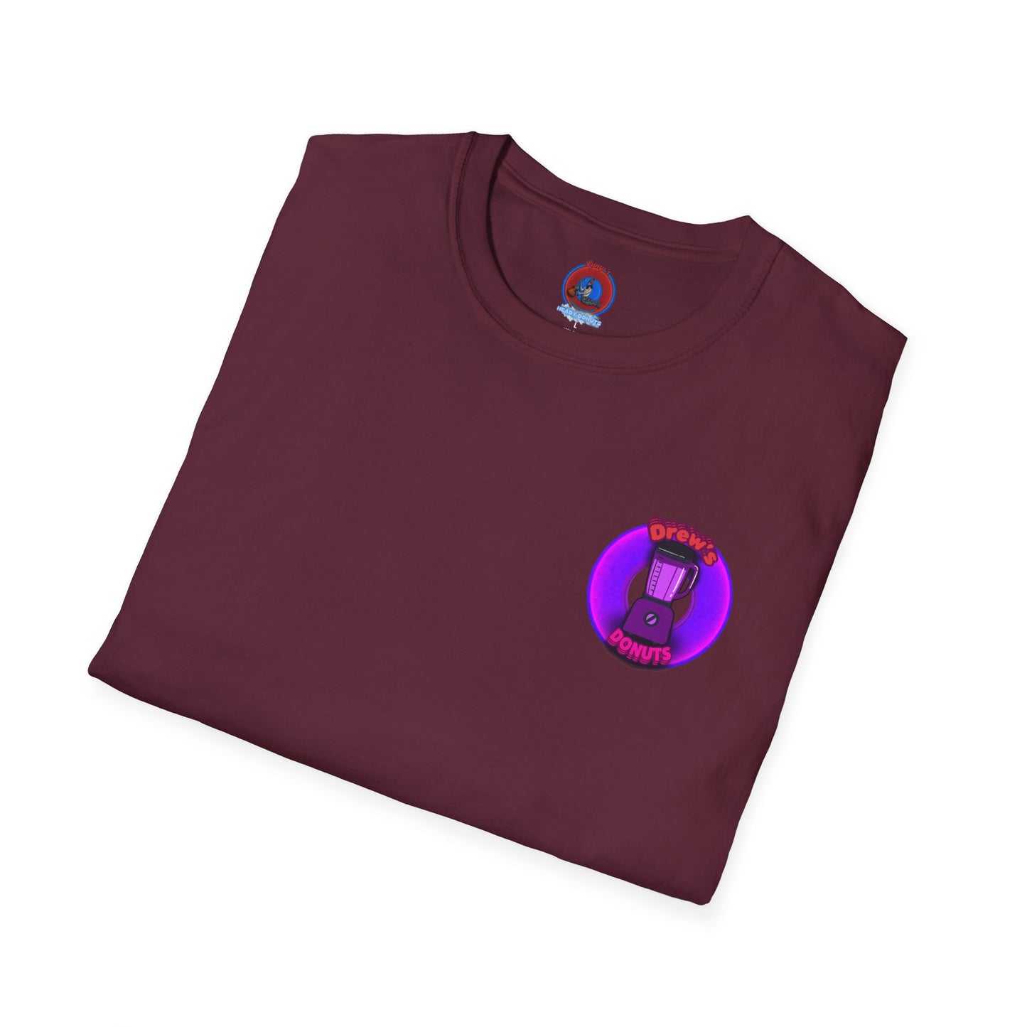 Classic Donut Tee - Unisex Soft-Style - "Drew's Donuts" - series 1.0 - purple donut
