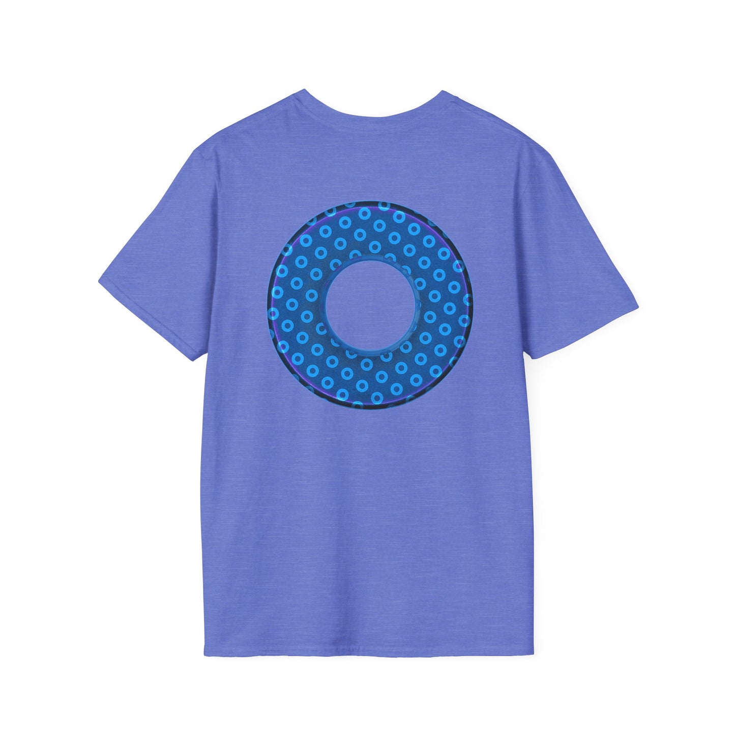 Plain Donuts/Unisex Soft-Style - "Plain Electric Paradoxical Donuts" - sky blue/dark blue donuts