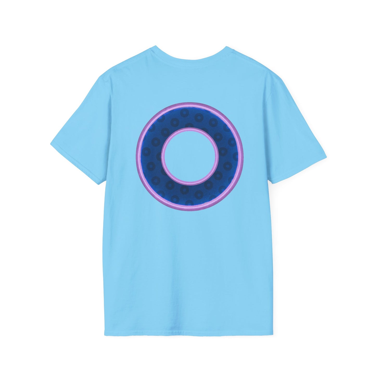 Plain Donuts/Unisex Soft-Style - "Plain Wide Mouthed Paradoxical Donuts" - dark blue/light purple donuts