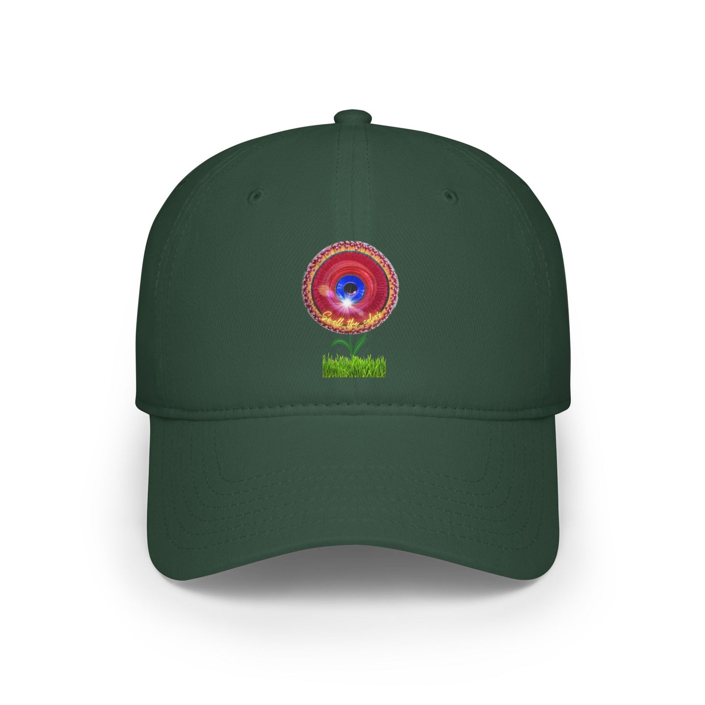Lumpy Donut Baseball Cap - "Smell the Donuts Outside Cap" - variant 3 - flour donut w/