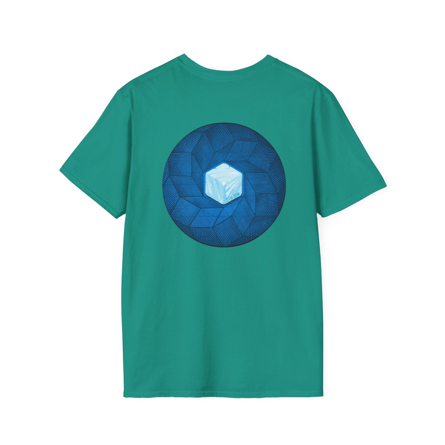 Classic Donut Tee - Unisex Soft-Style - "It's Ice... Cube's Donut" - variant 2 - blue cubed donut