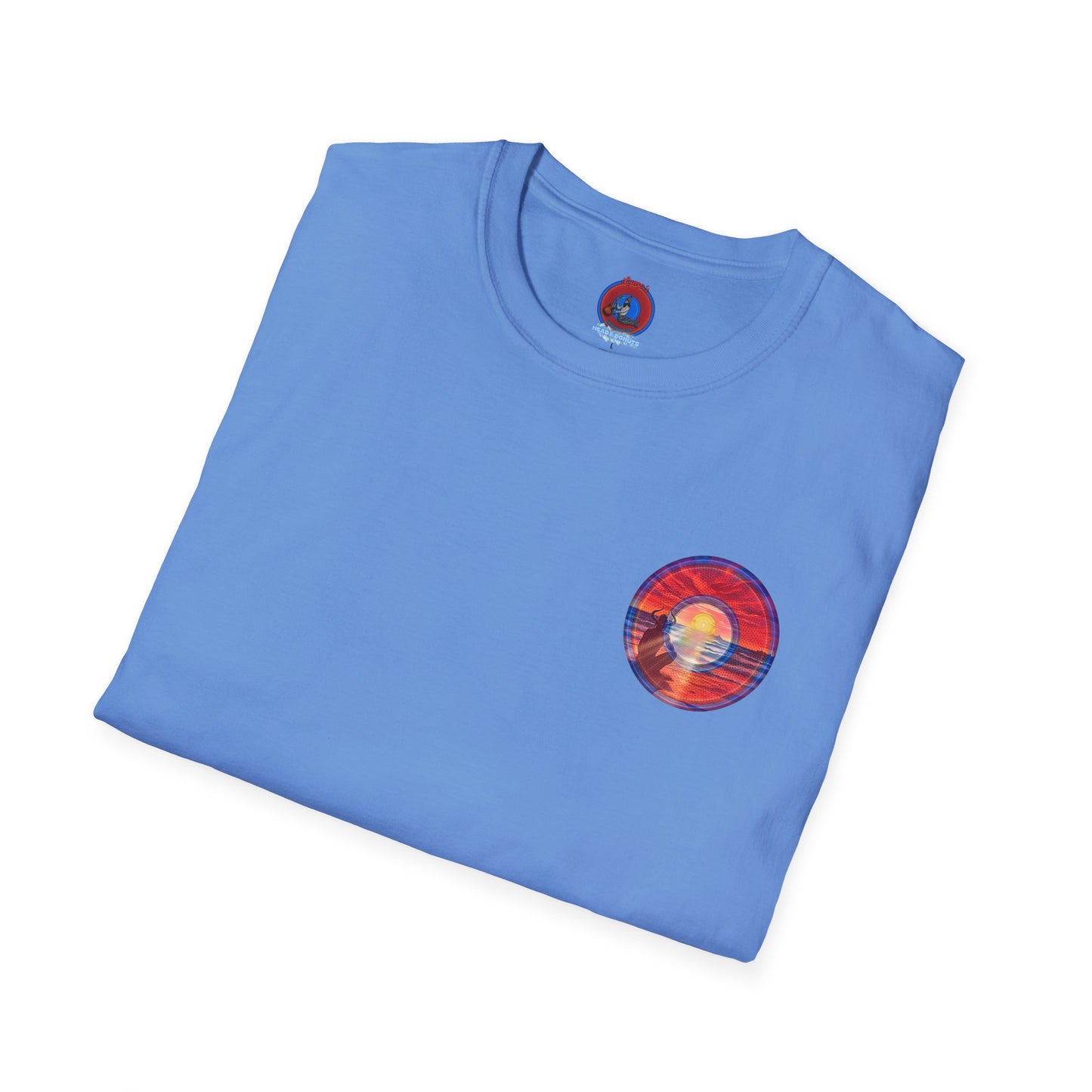 Classic Donut Tee - Unisex Soft-Style - "The Squirming Donut" - red picture donut