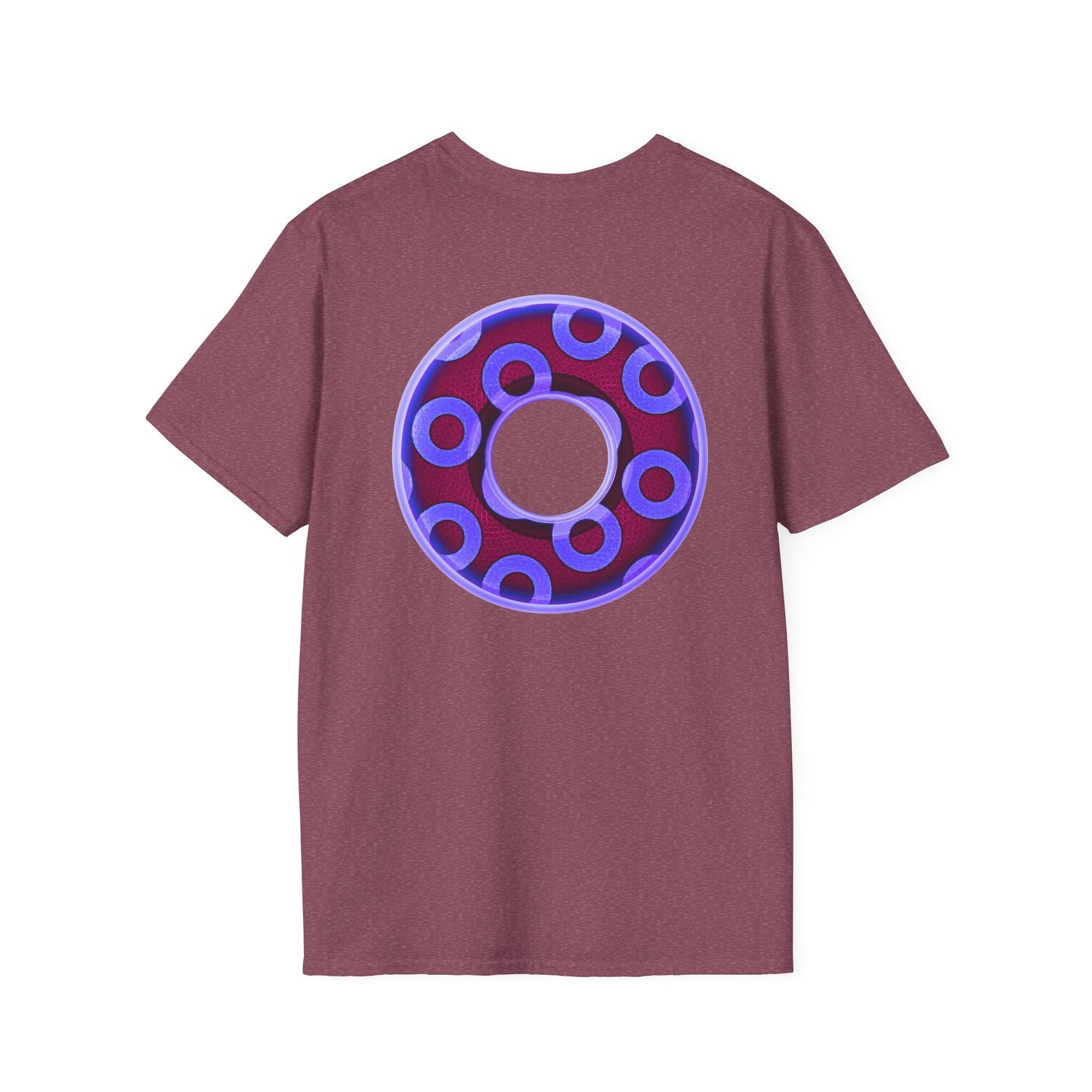 Plain Donuts/Unisex Soft-Style - "Plain Rustic Paradoxical Donuts" - violet/dark purple donuts