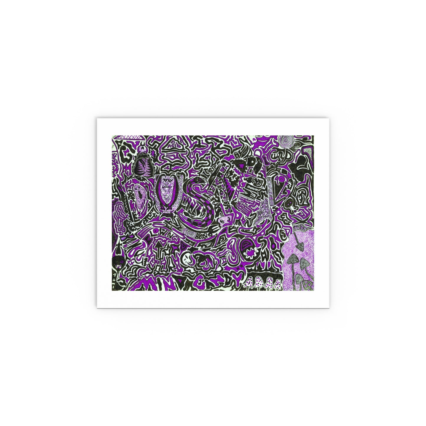 Grip the Goods - "Data Abyss" - variant 2 - purple - 11" x 9"
