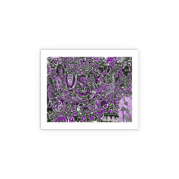 Grip the Goods - "Data Abyss" - variant 2 - purple - 11" x 9"