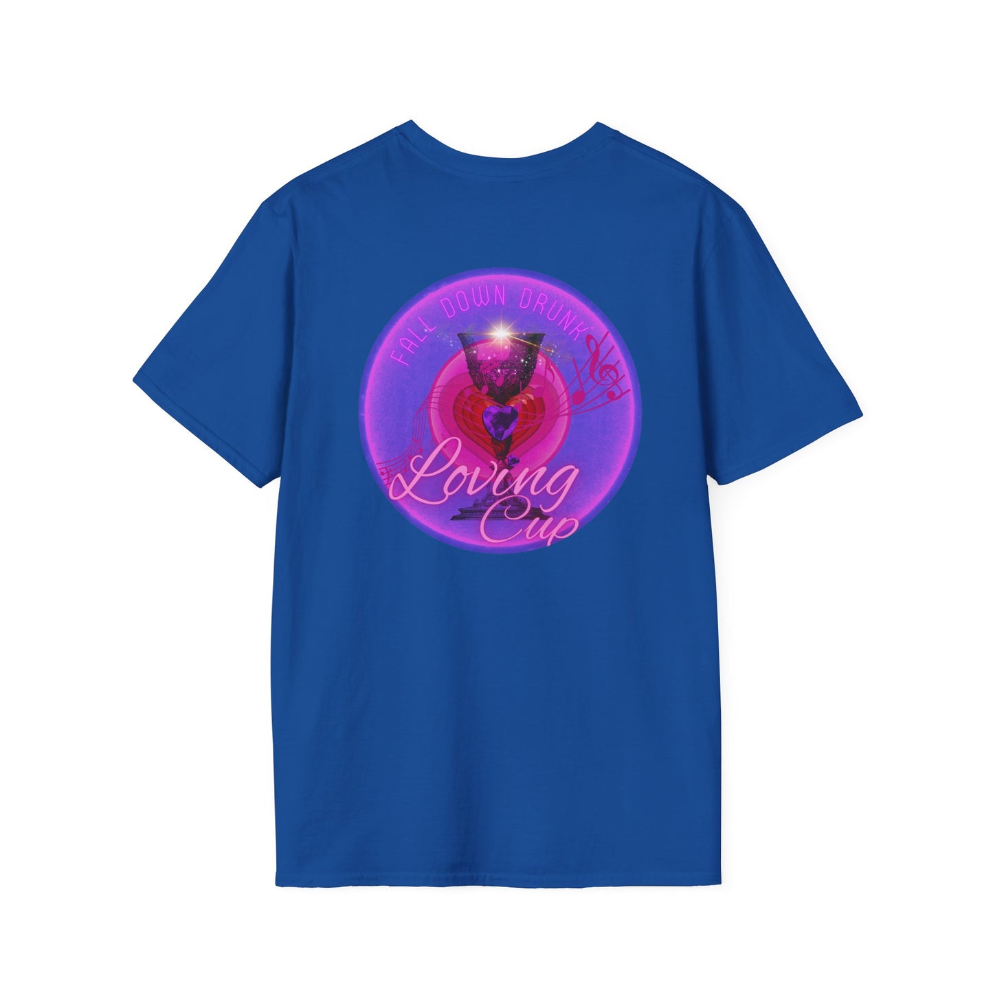 Classic Donut Tee - Unisex Soft-Style - "The Loving Donut" - series 1.0  - pink/purple donut [*Charity Donut]