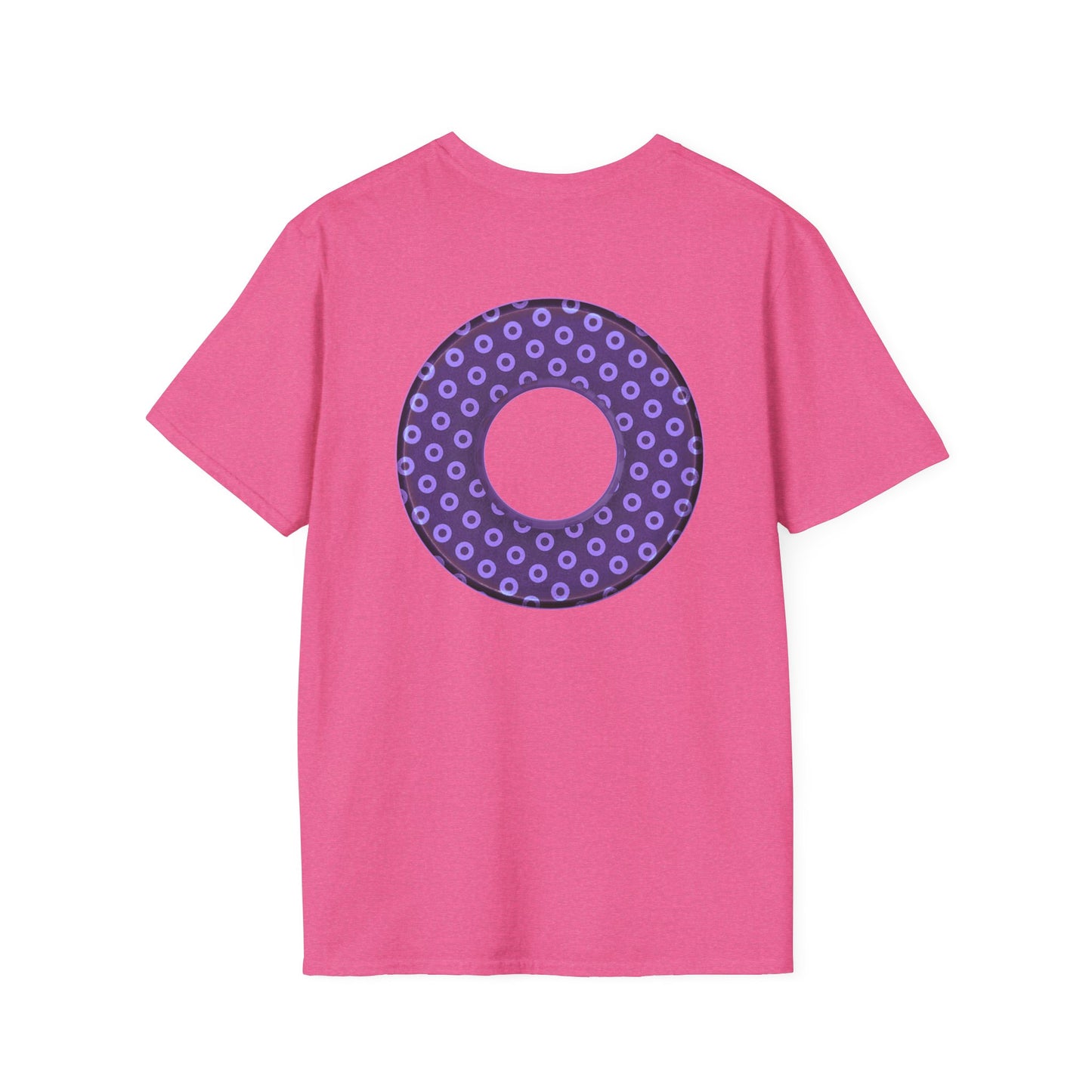 Plain Donuts/Unisex Soft-Style - "Plain Electric Paradoxical Donuts" - light purple/dark purple donuts