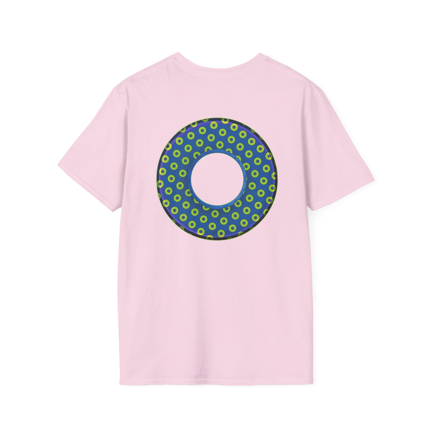 Plain Donuts/Unisex Soft-Style - "Plain Electric Paradoxical Donuts" - yellow/blue donuts