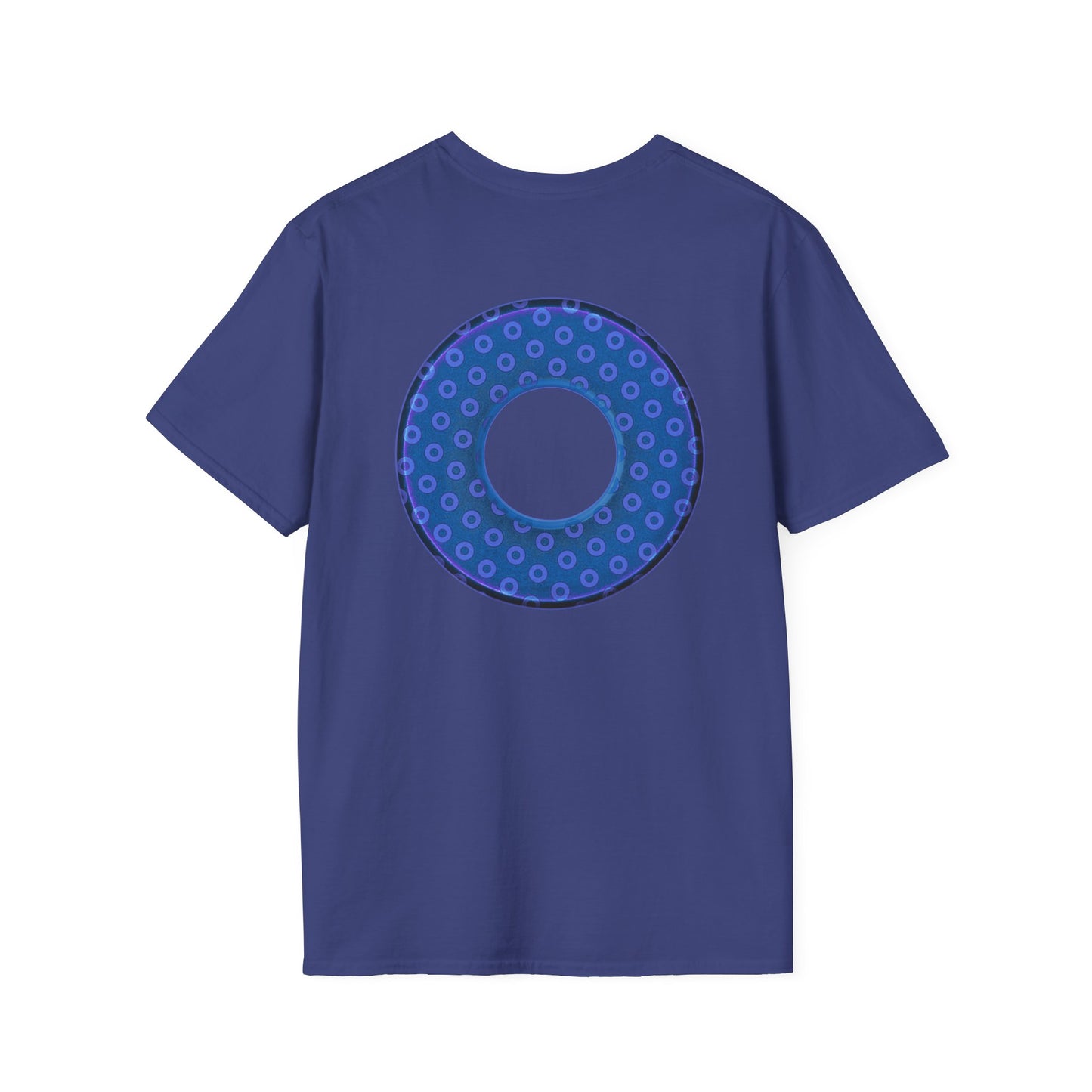 Plain Donuts/Unisex Soft-Style - "Plain Electric Paradoxical Donuts" - light purple/dark blue donuts