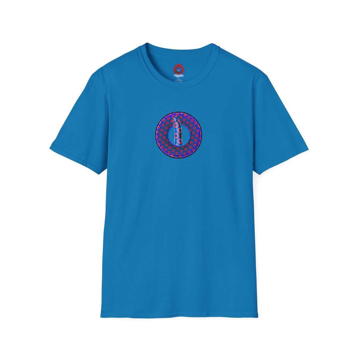 Classic Donut Tee - Unisex Soft-Style - "Sir Richard's Phamous Donut" - series 1.0  - variant 3 - red/blue paradox donut