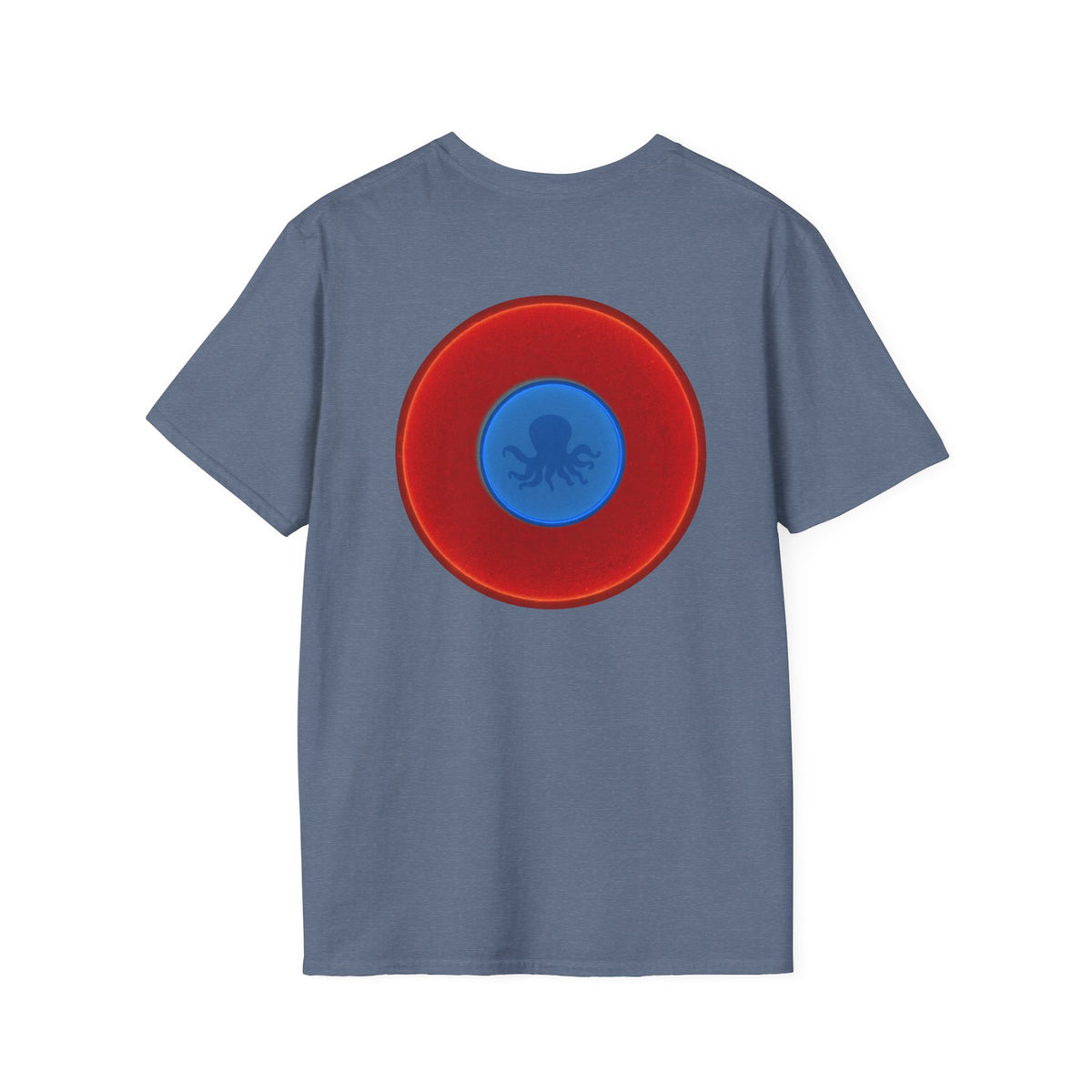 Classic Donut Tee - Unisex Soft-Style - "Octopussy Donut" - series 1.0 -  vivid red donut