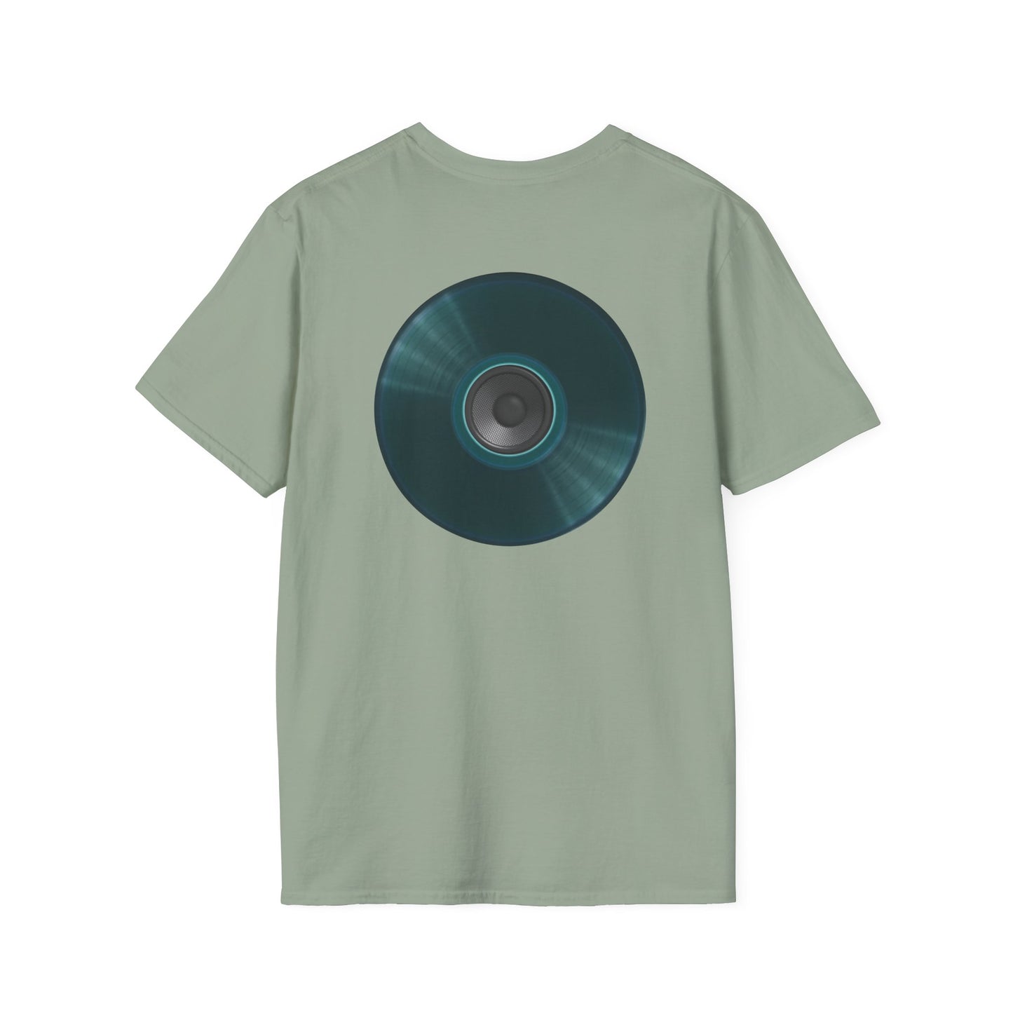 Classic Donut Tee - Unisex Soft-Style - "The Plain Record Donut" - series 1.0 - dark teal green