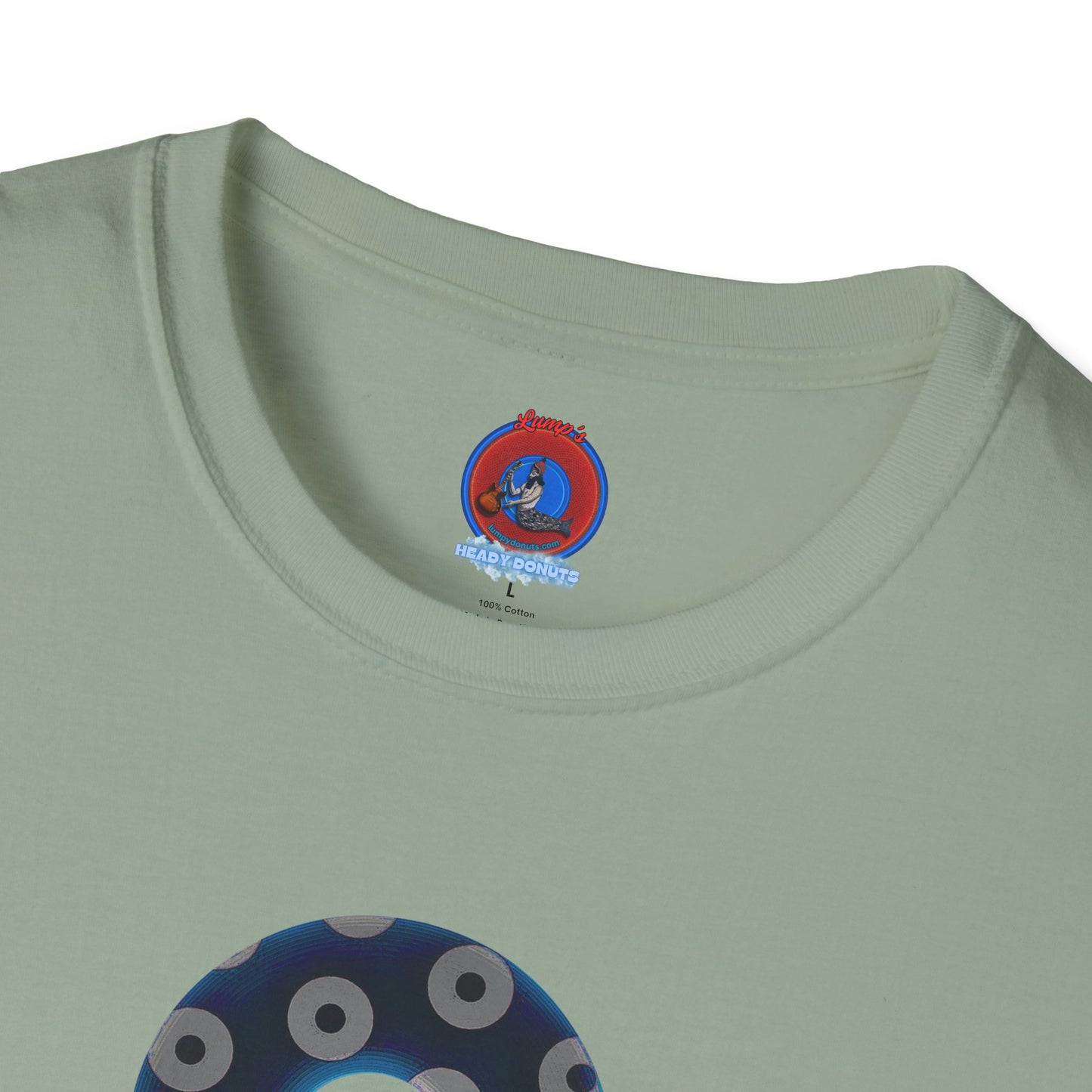 Plain Donuts/Unisex Soft-Style - "Plain Blimpy Paradoxical Donuts" - dark blue/off-white donuts
