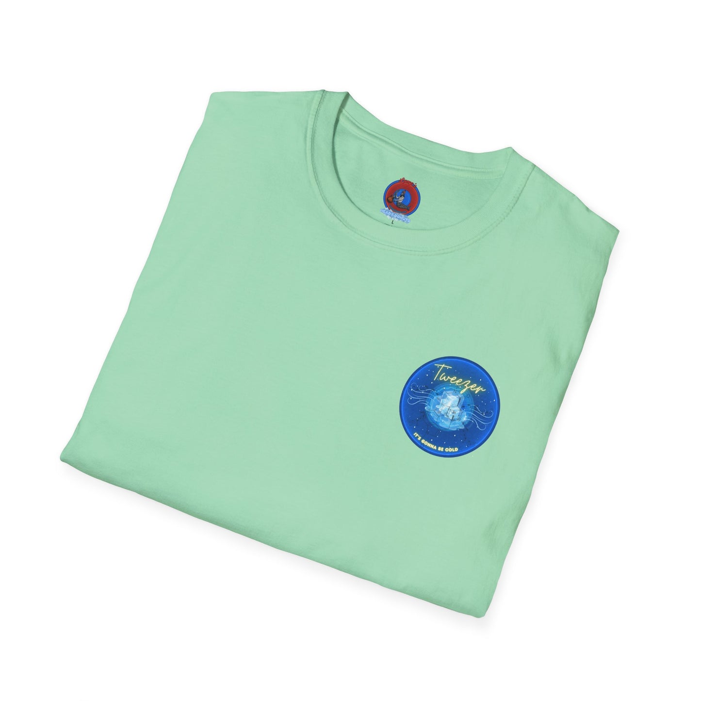 Classic Donut Tee - Unisex Soft-Style - "The Donut Reprise" - ice cold blue donut