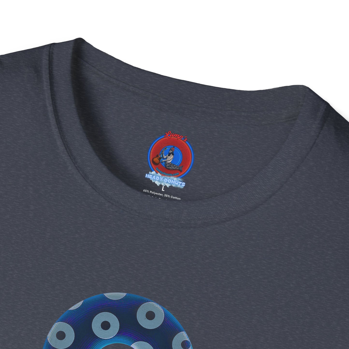Plain Donuts/Unisex Soft-Style - "Plain Blimpy Paradoxical Donuts" - dark blue/gray donuts