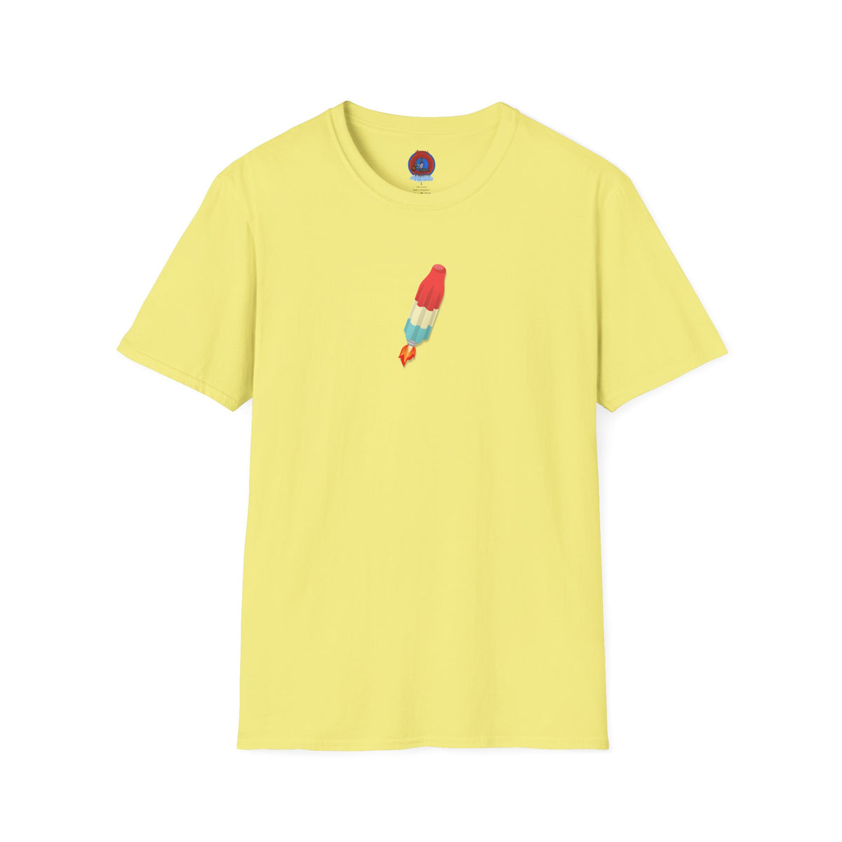 Classic Donut Tee - Unisex Soft-Style - "Blow this Popsicle Stand" - red/blue/cream - bomb pop