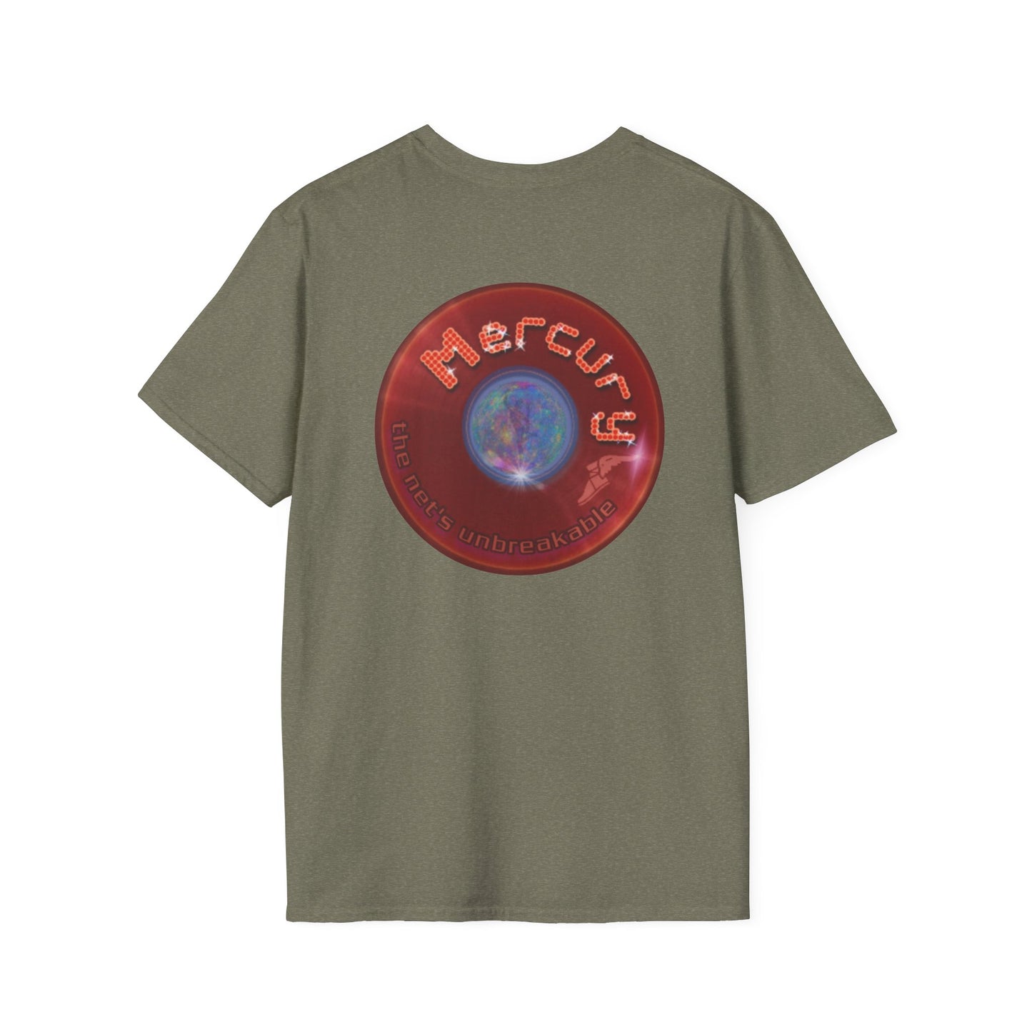 Classic Donut Tee - Unisex Soft-Style - "Donuts of the Gods" - series 1.0 - variant 2 - red donut