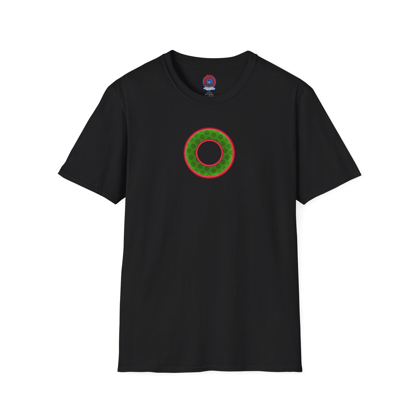 Plain Donuts/Unisex Soft-Style - "Plain Wide Mouthed Paradoxical Donuts" - Irish green/red donuts