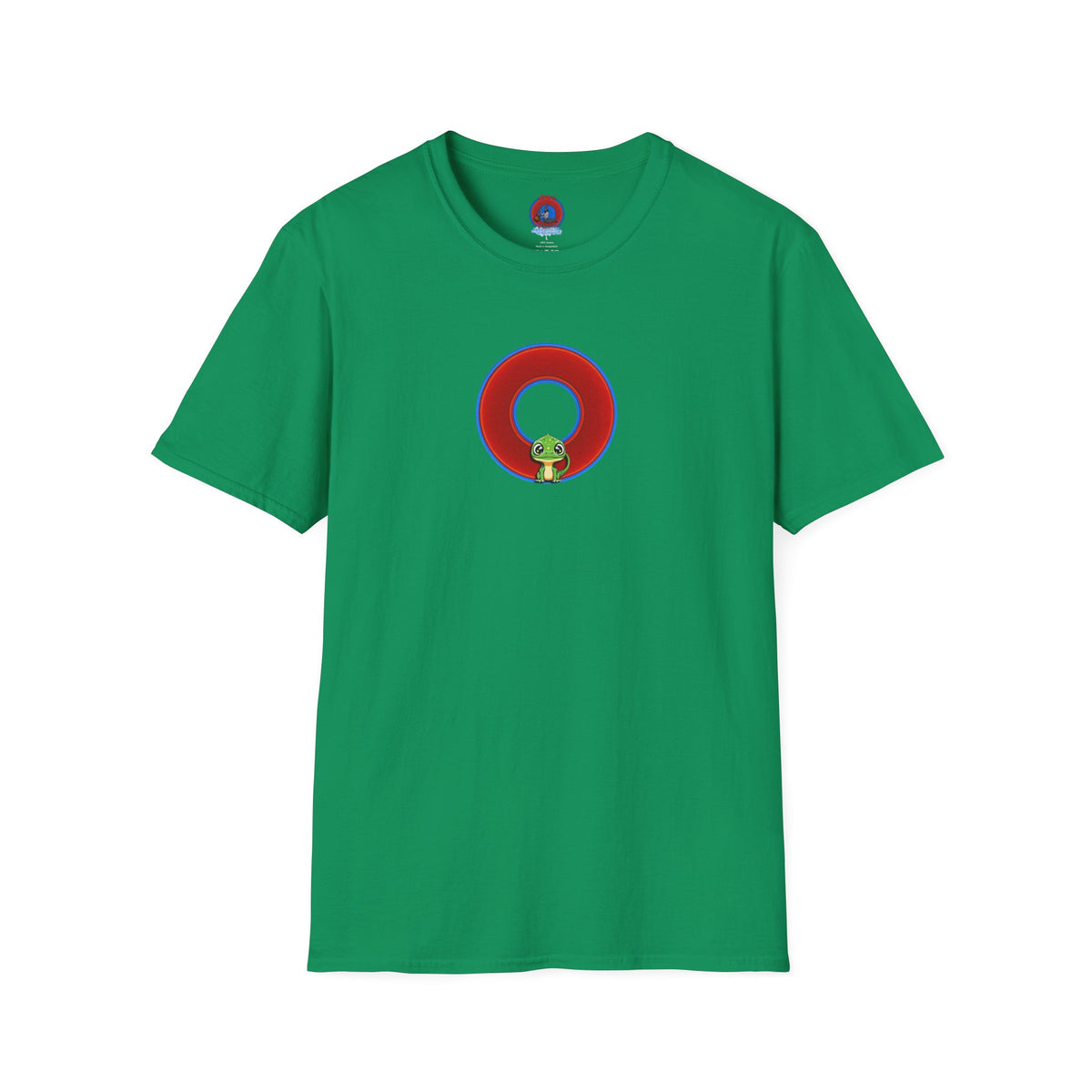 Classic Donut Tee - Unisex Soft-Style - "Little Baby Rutherford's Splendorous Tee" - vivid red donut