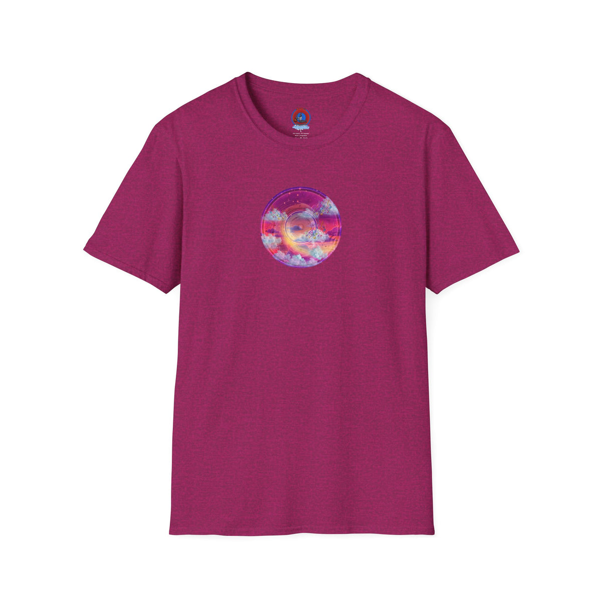 Classic Donut Tee - Unisex Soft-Style - "Pillow Donuts of Cotton" - vivid magenta pic donut