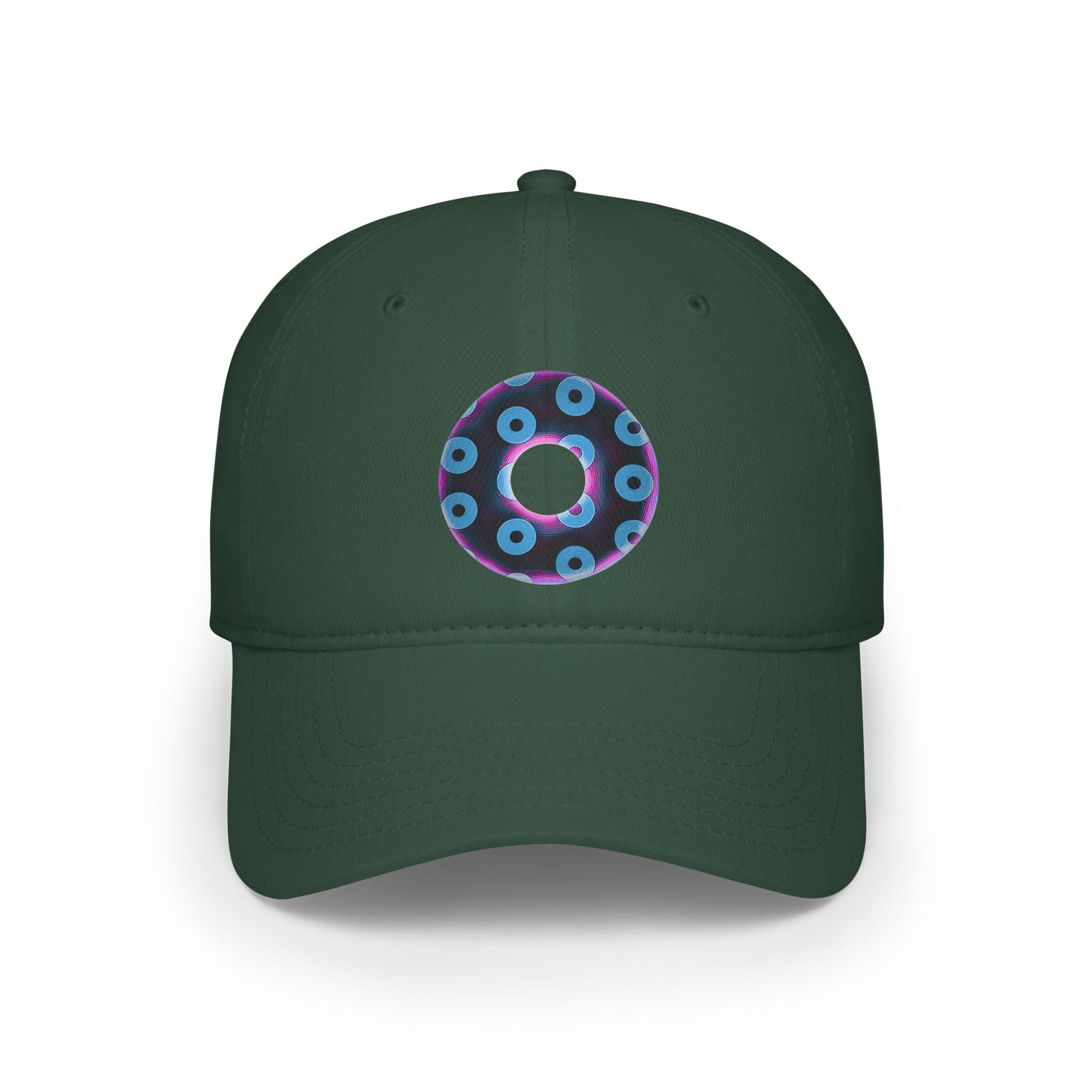 Lumpy Donut Baseball Cap - "Plain [Mary] Jane" - paradoxical dark purple/light blue blimpy donut w/