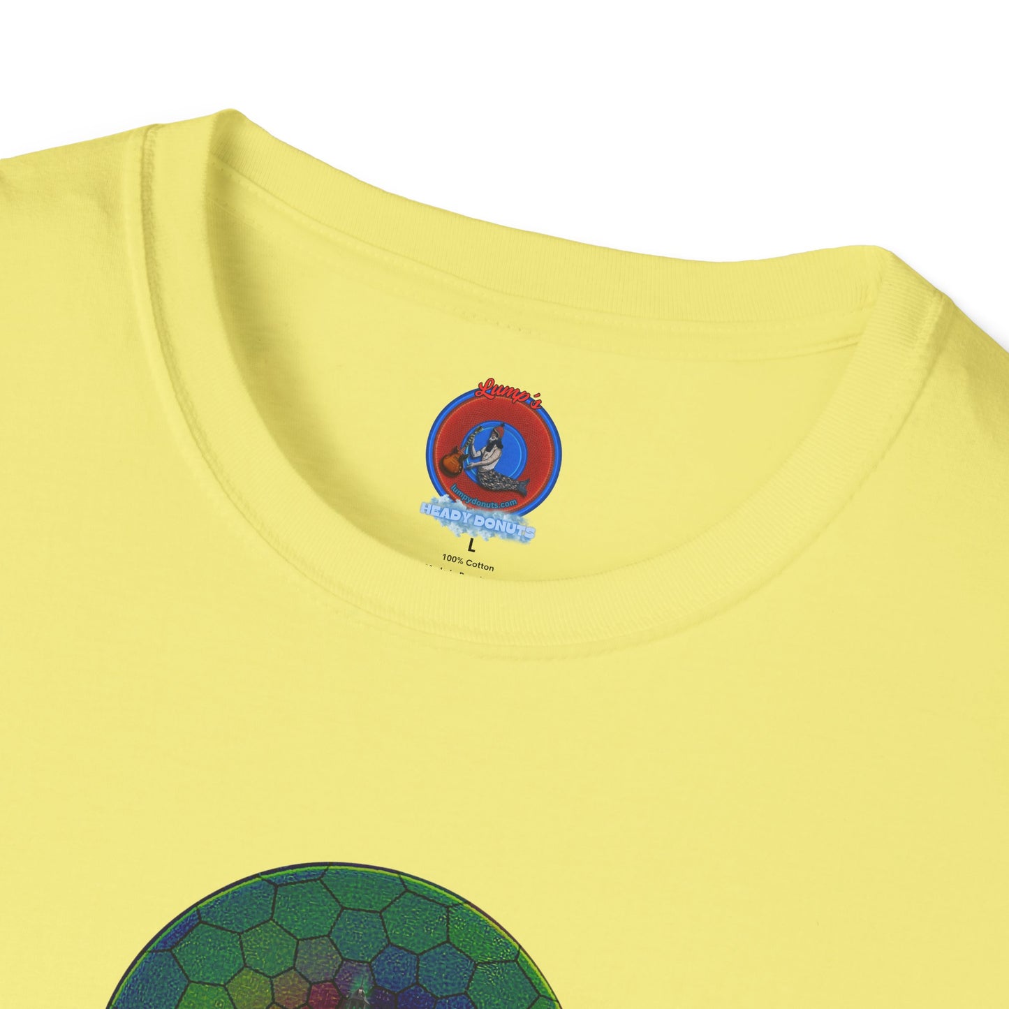 Classic Donut Tee - Unisex Soft-Style - "Save the Mondegreen City Hall Clock Tower" - hexadonut - series 1.0 -variant 1 - green donut