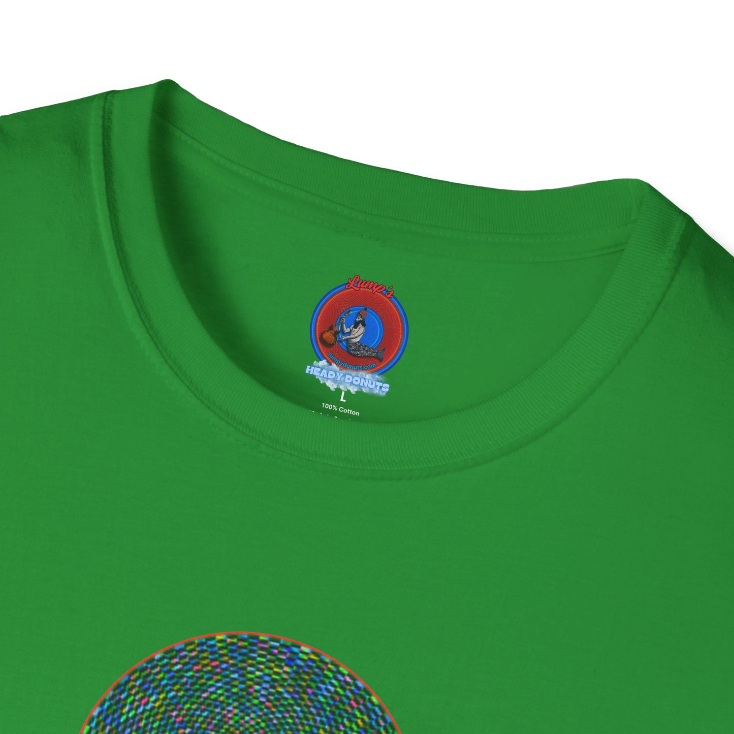 Donut Classic Donut Tee - Unisex Soft-Style - "The Pixilated Donut" - series 1.0 - multi-color donut