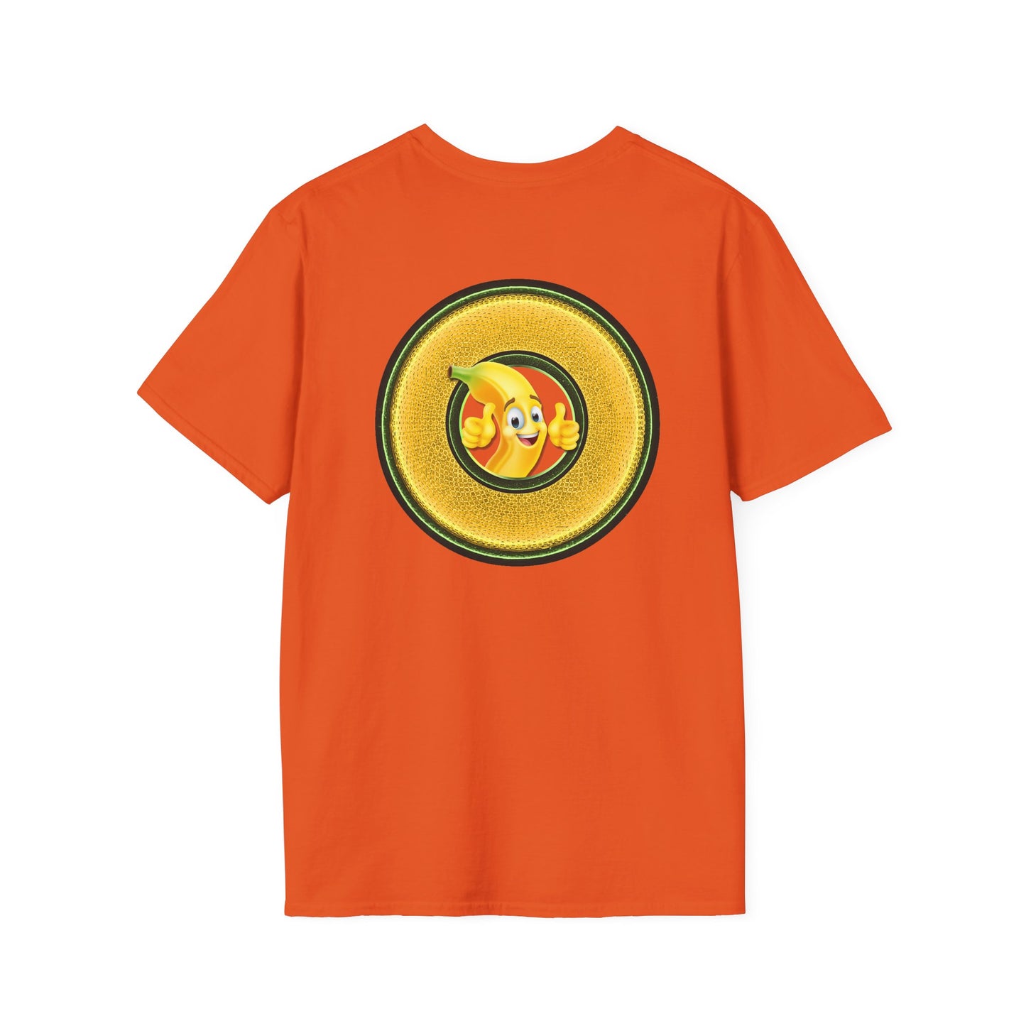 Classic Donut Tee - Unisex Soft-Style - "Dis sheet, it's bananas!" - series 1.0 - variant 5 - golden donut