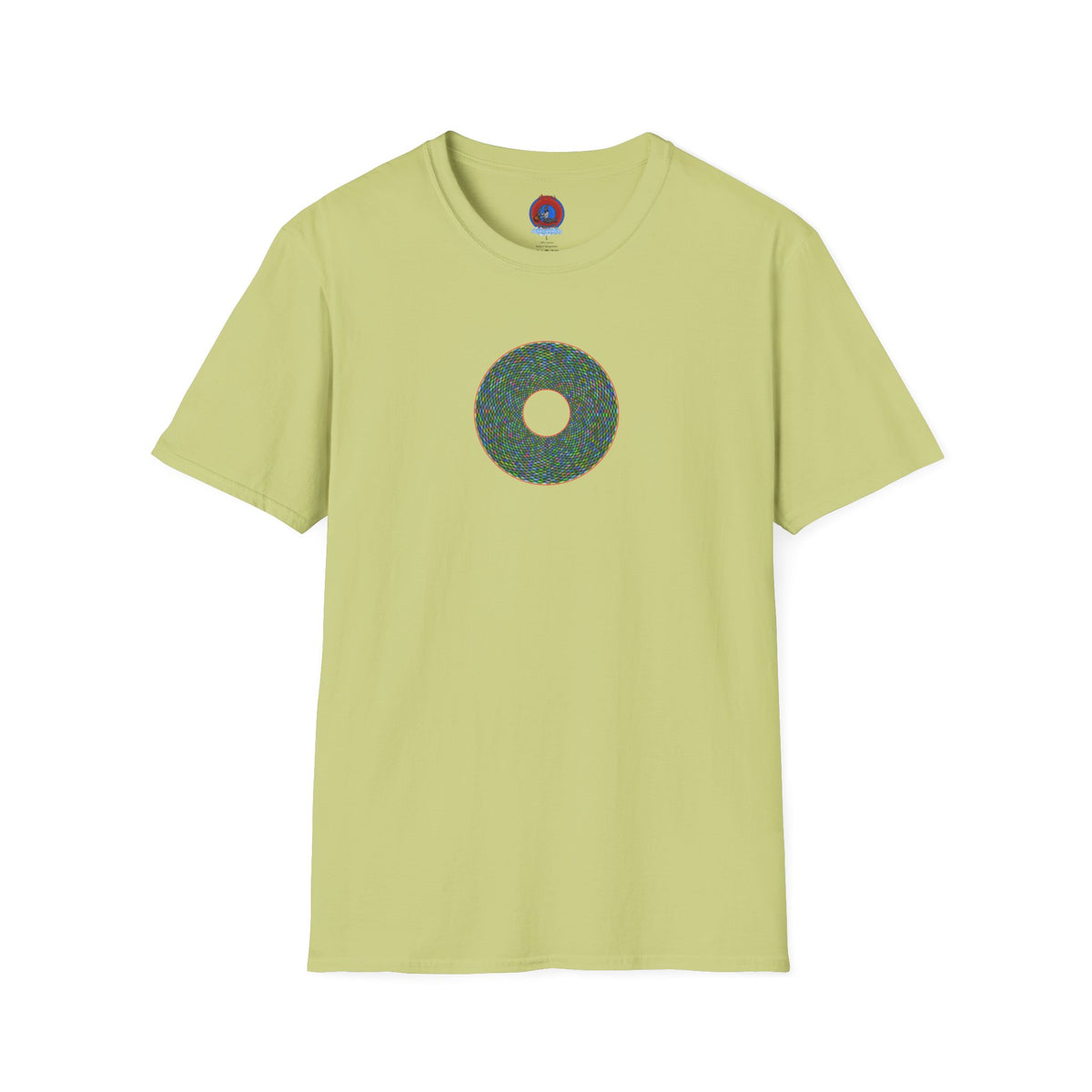Donut Classic Donut Tee - Unisex Soft-Style - "The Pixilated Donut" - series 1.0 - multi-color donut