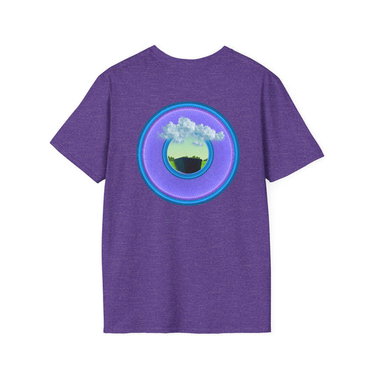 Classic Donut Tee - Unisex Soft-Style - "Got Rhombus?" - series 1.0  - variant 4 - purple/blue donut