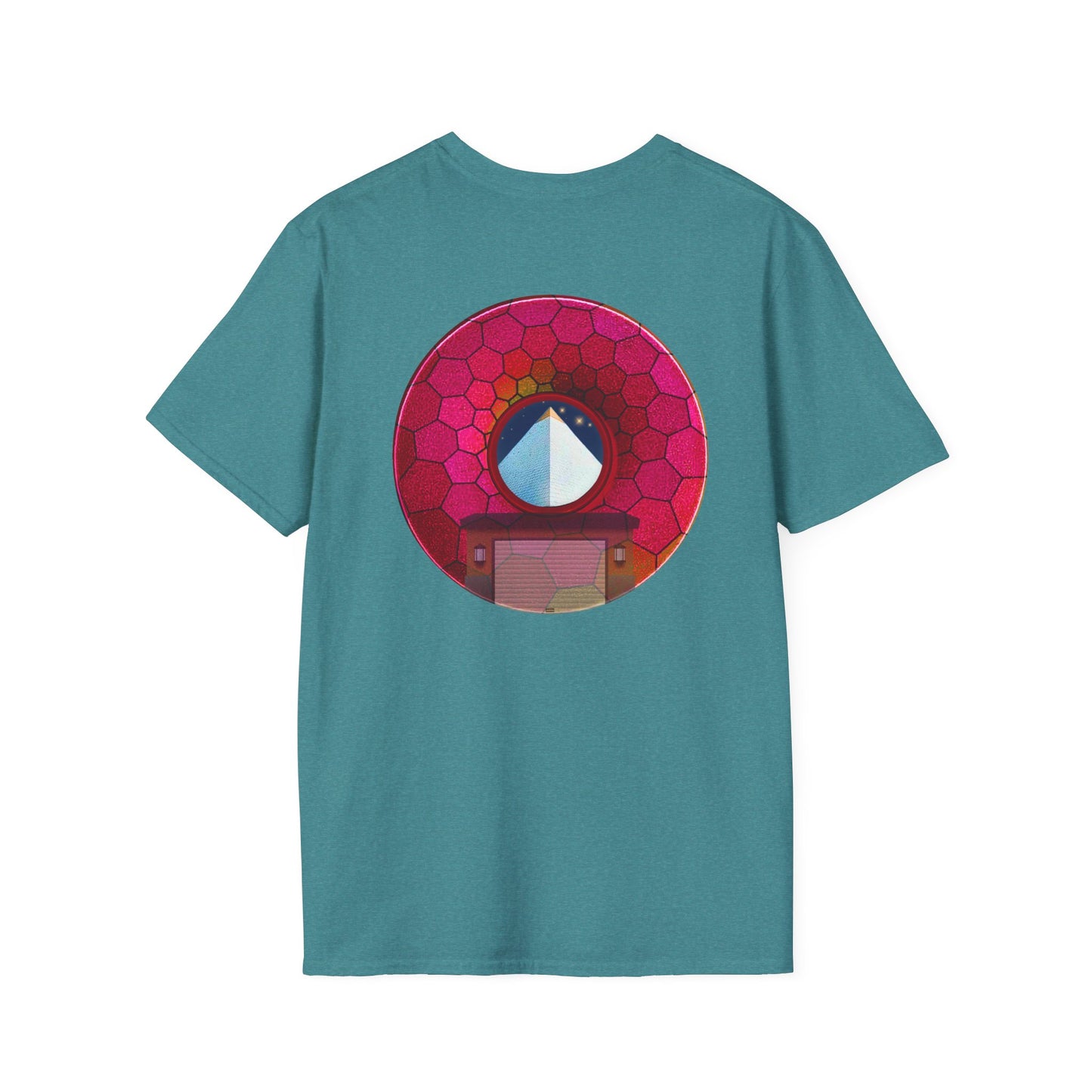 Classic Donut Tee - Unisex Soft-Style - "Limestone Donuts so Large" - variant 6 - green hexadonut