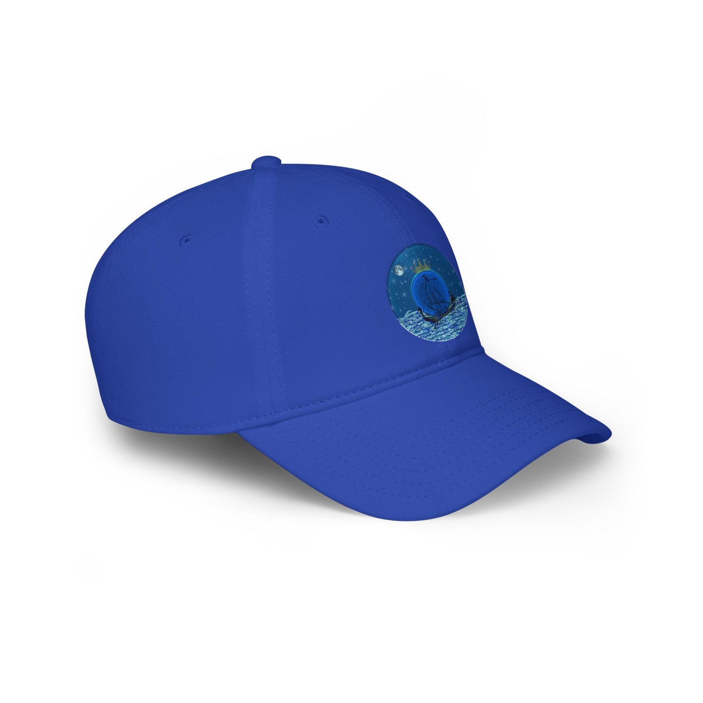 Lumpy Donut Baseball Cap - "The Official Donut of the Prince" - blue vivid donut w/