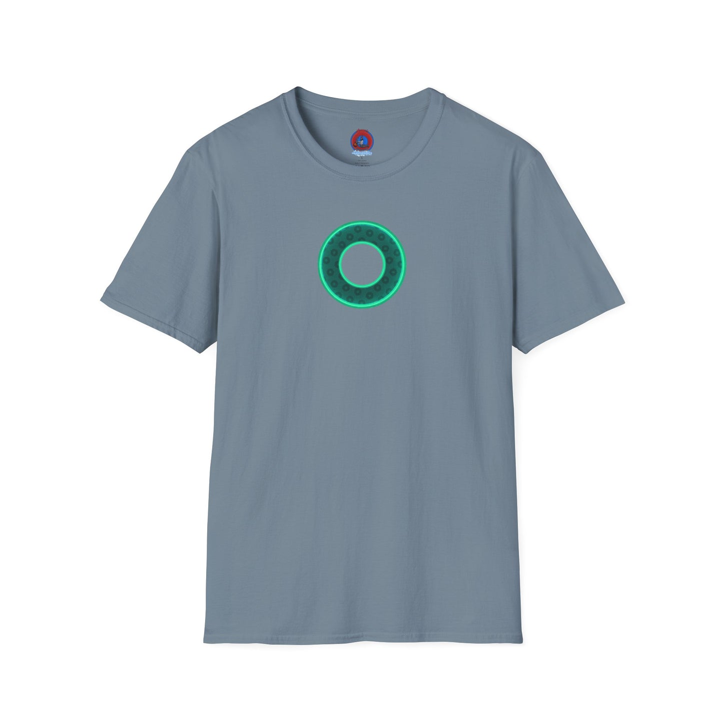 Plain Donuts/Unisex Soft-Style - "Plain Wide Mouthed Paradoxical Donuts" - forest green/mint green donuts