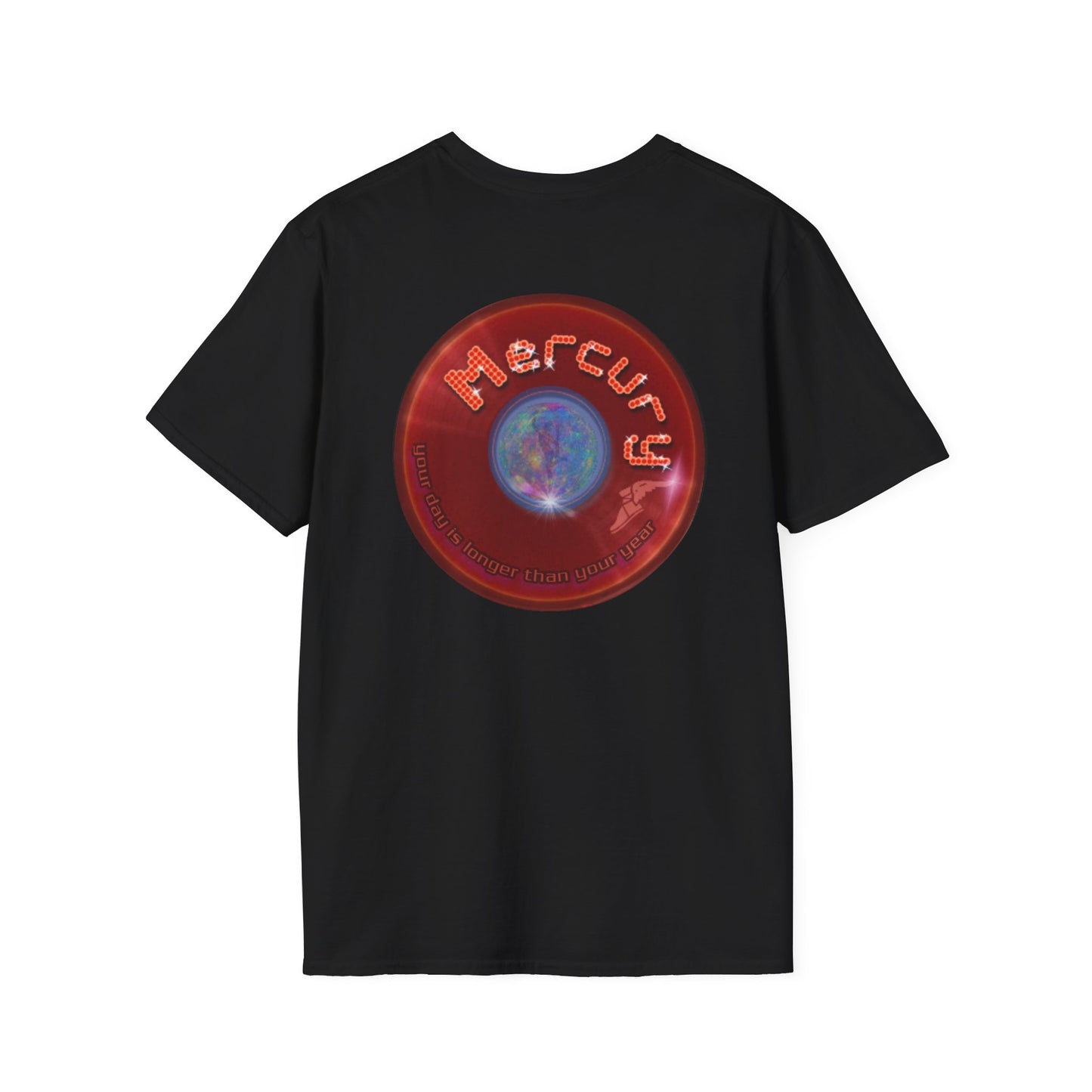 Classic Donut Tee - Unisex Soft-Style - "Donuts of the Gods" - series 1.0 - variant 5 - red donut