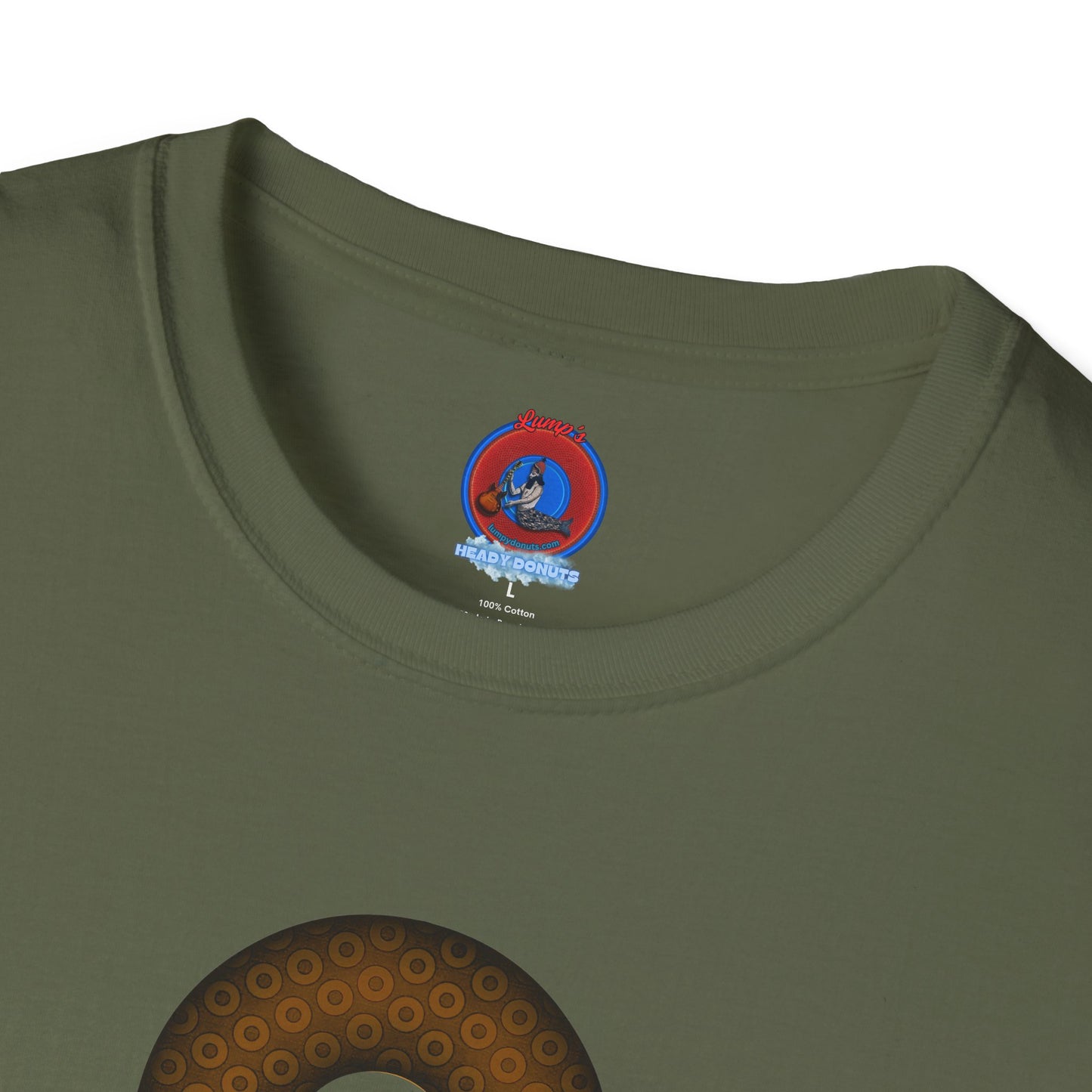 Plain Donuts/Unisex Soft-Style - "Plain Paradoxical Grided Donuts" - brown/dark brown donuts